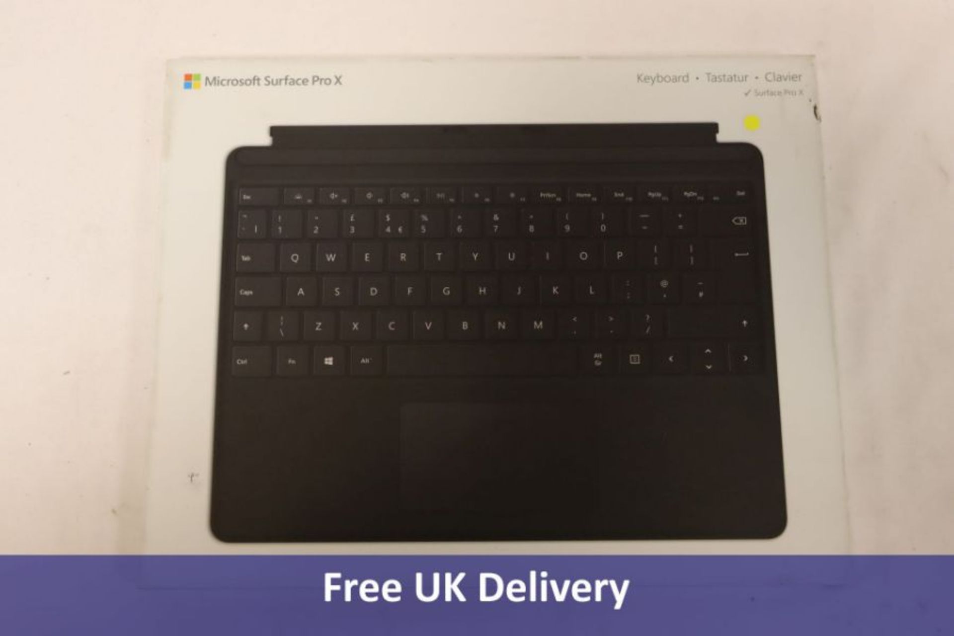 Microsoft Surface Pro X Keyboard, Black, QJW-00003