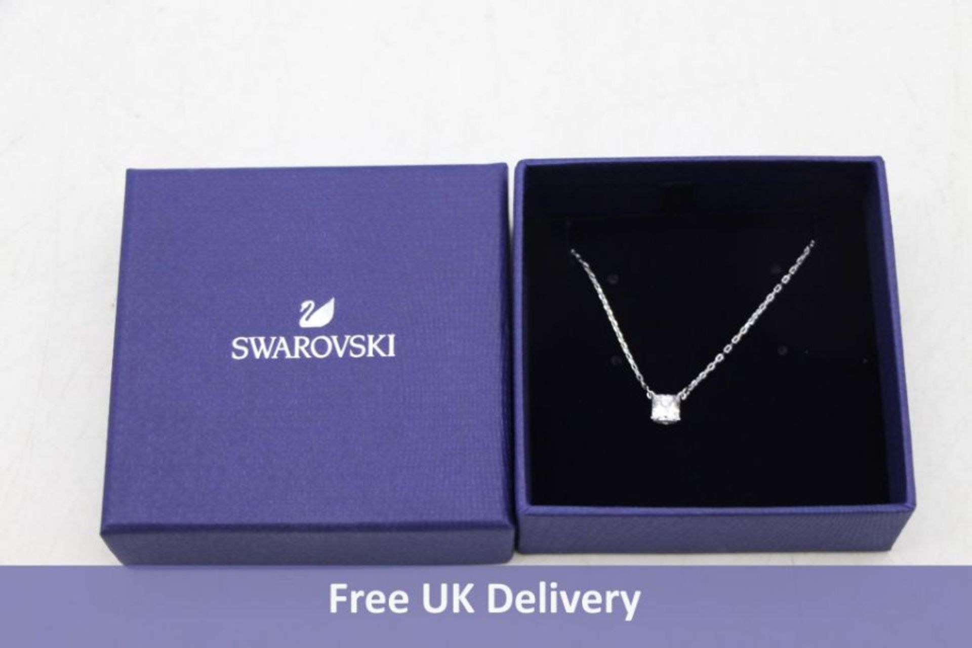 Swarovski Attract Collection Rhodium Plated White Necklace