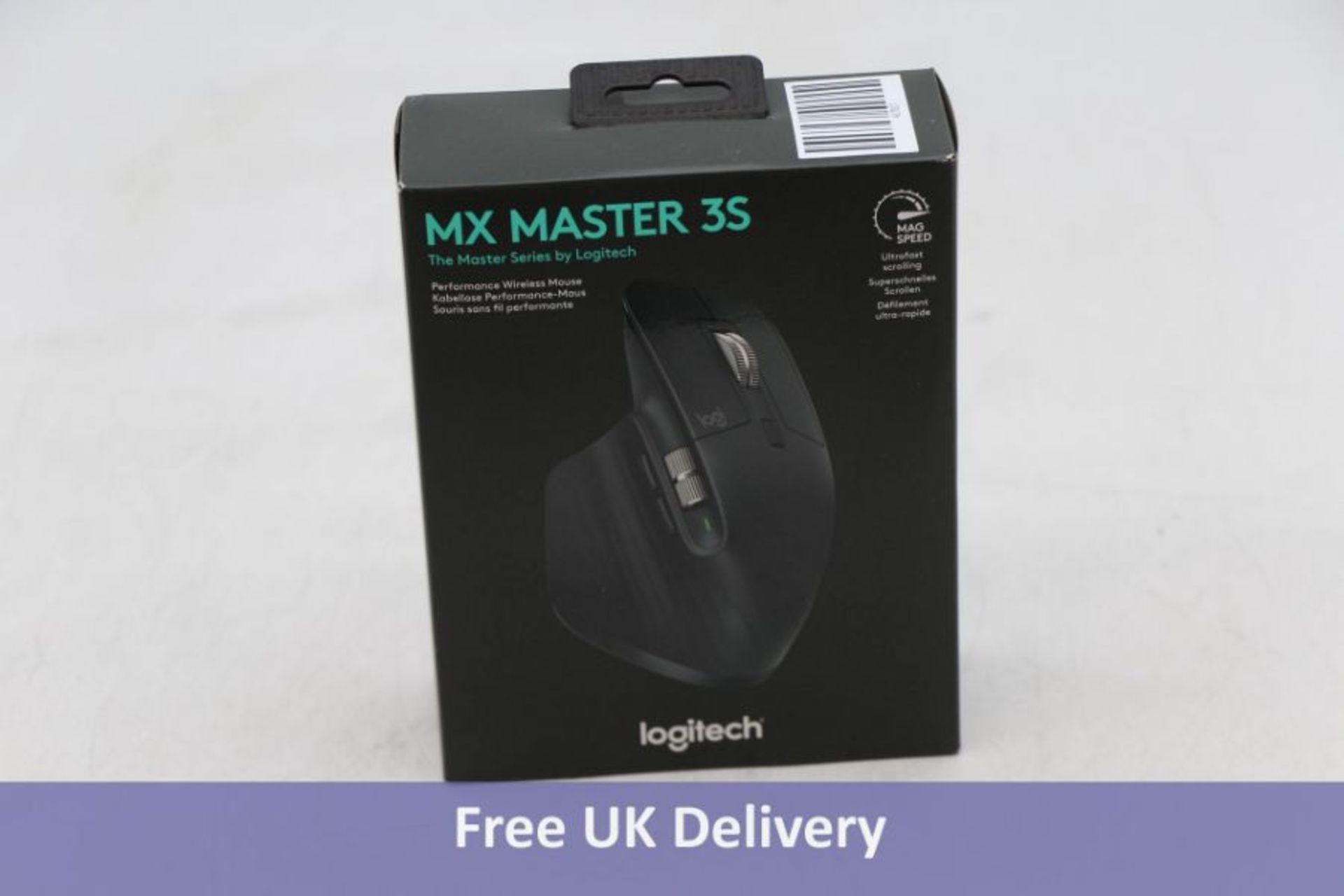 Logitech MX Master 3S Wireless Performance Mouse in Chrome Graphite