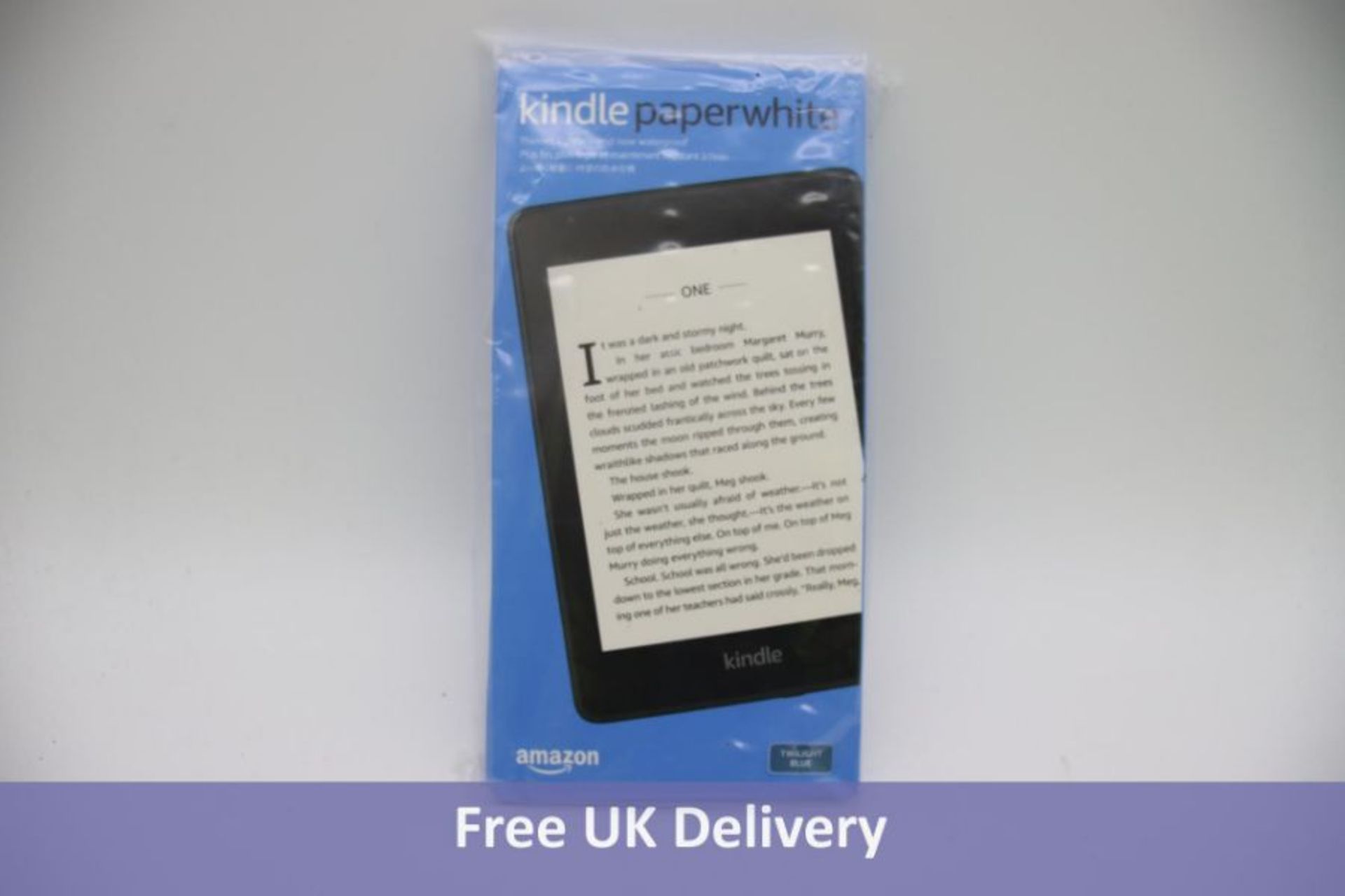 Amazon Kindle Paperwhite E-Reader, Waterproof, 6" Display, 8GB, Twilight Blue