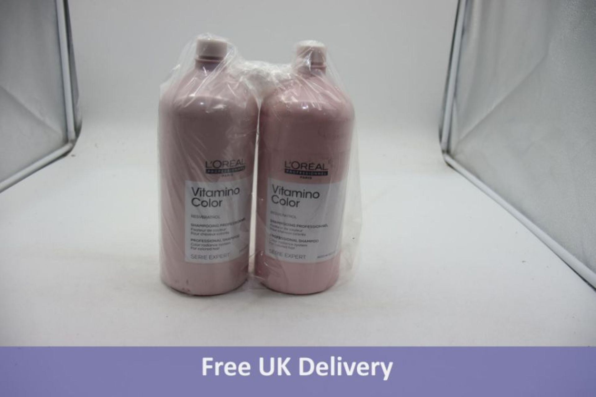 Two L'Oreal Professional Paris Vitamino Colour Shampoo, 1500ml