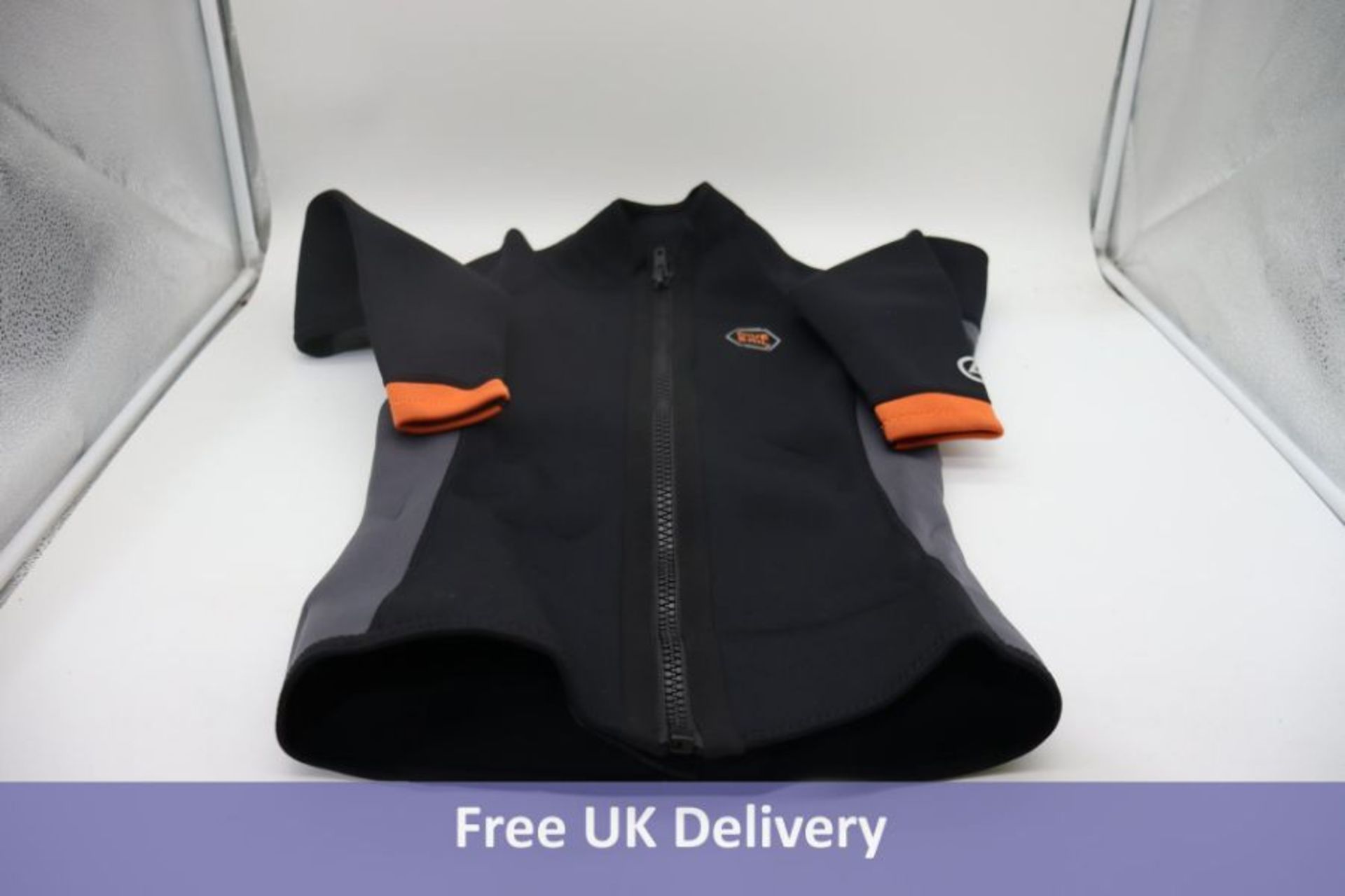 Dive And Sail Unisex Jacket, Size XL, Black And Orange