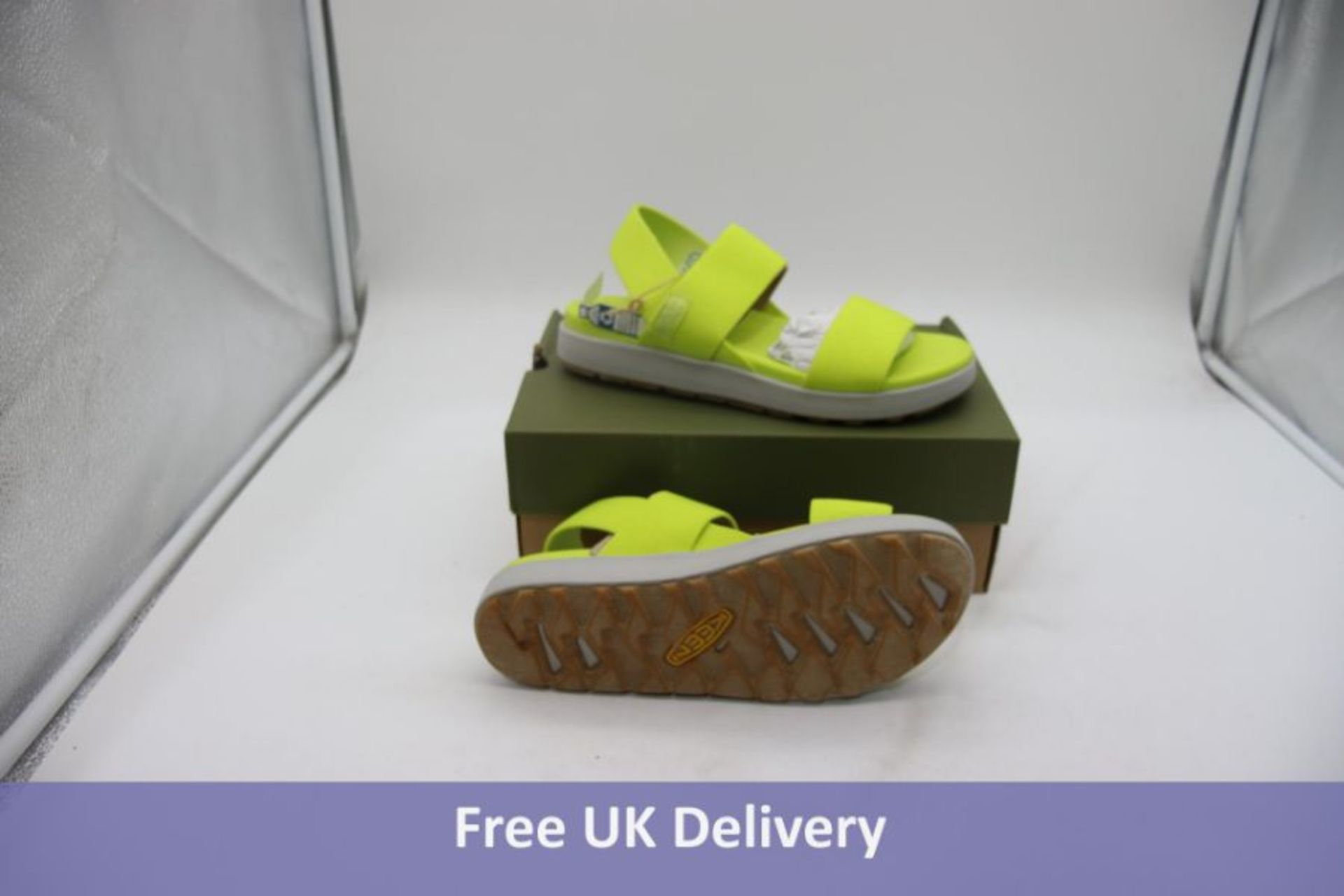 Keen Women's Elle Backstrap Evening Primrose/Vapor Stretchy Strap Platform Sandals, UK 5.5