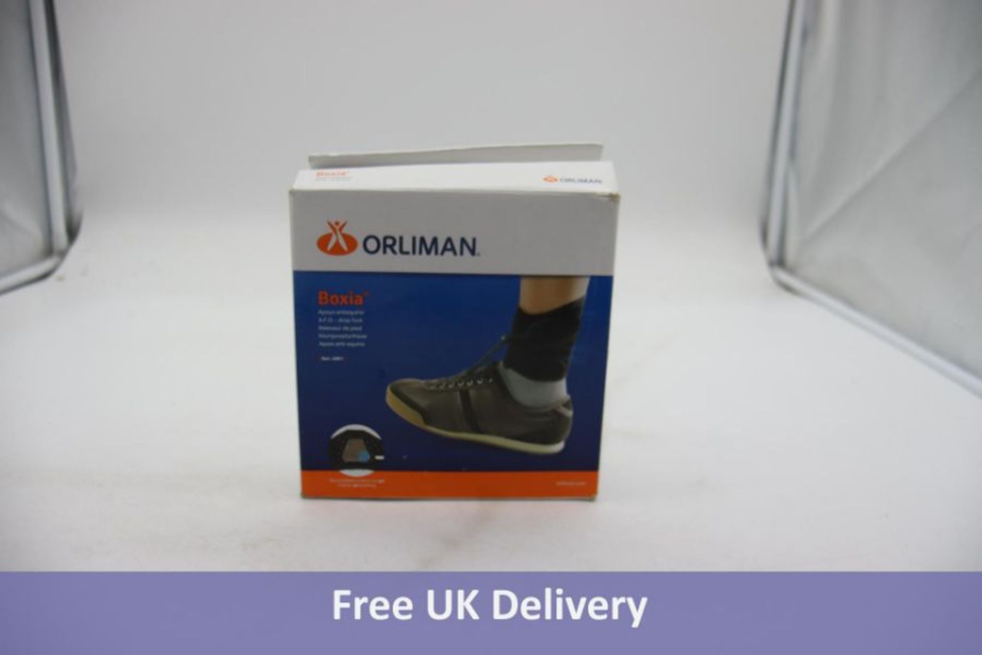 Orliman Boxia Drop Foot Ankle Brace, Size 2, Black. Box damaged