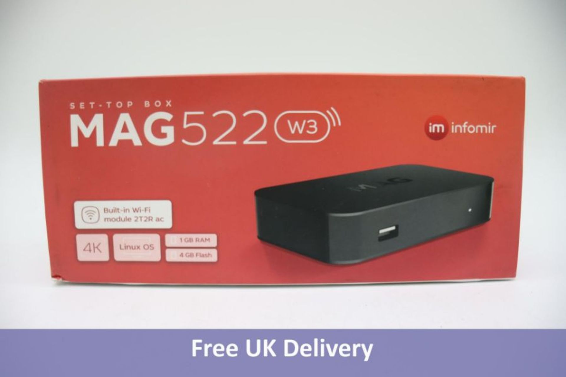 Infomir MAG522W3 Set Top Box, WiFi, 4K