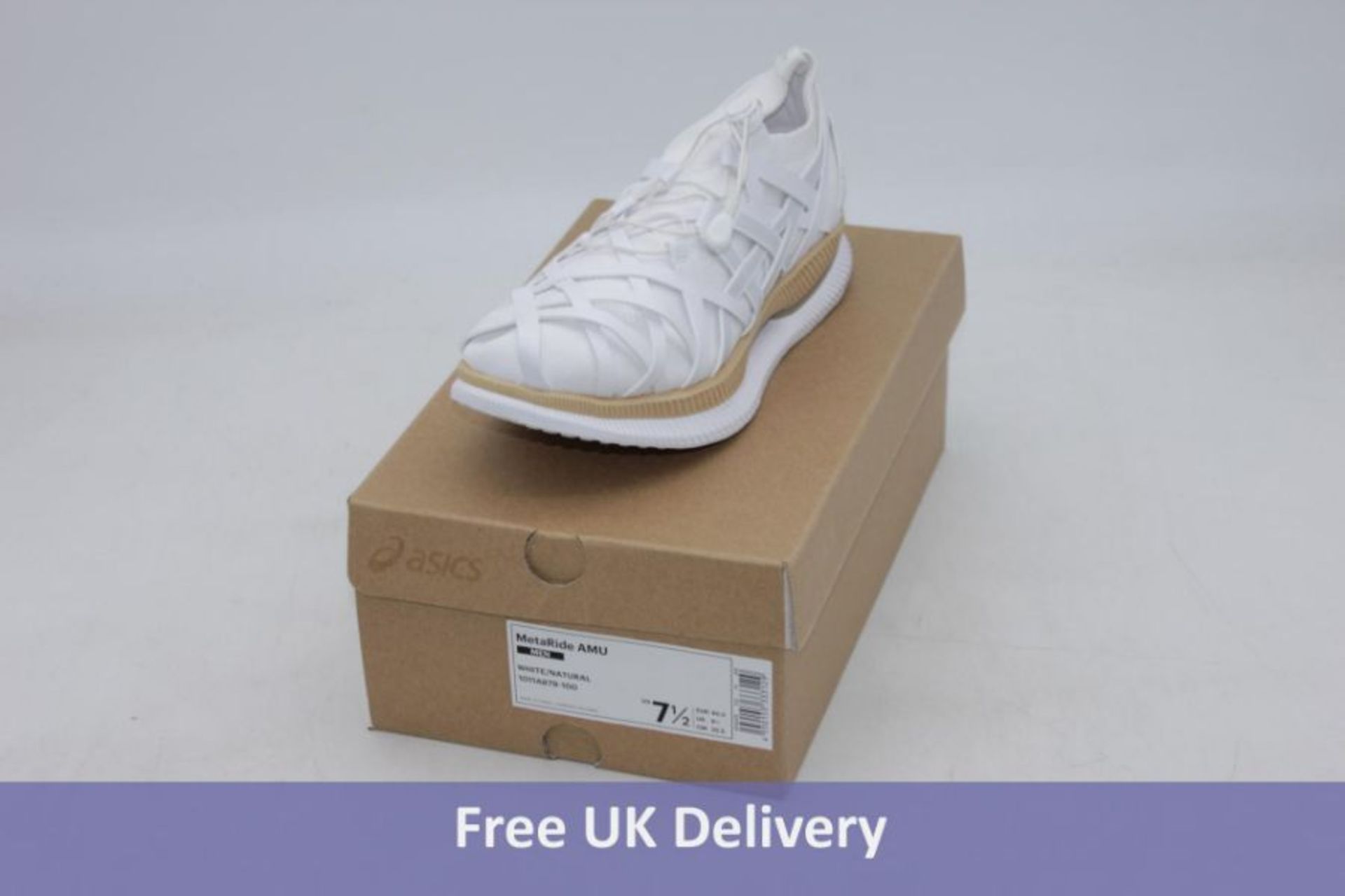 Asics Kengo Kuma Metaride Amu Woven, White/Natural, UK 6.5