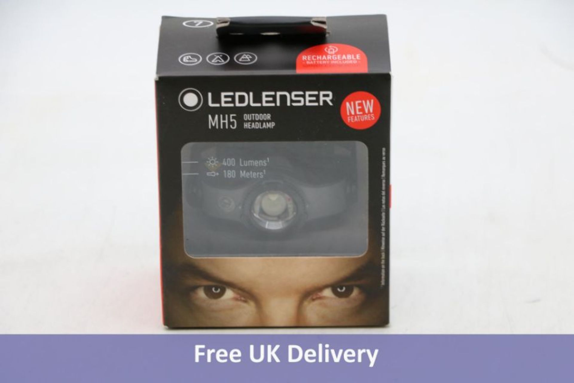 Ledlenser MH5 LED Head Torch, Black