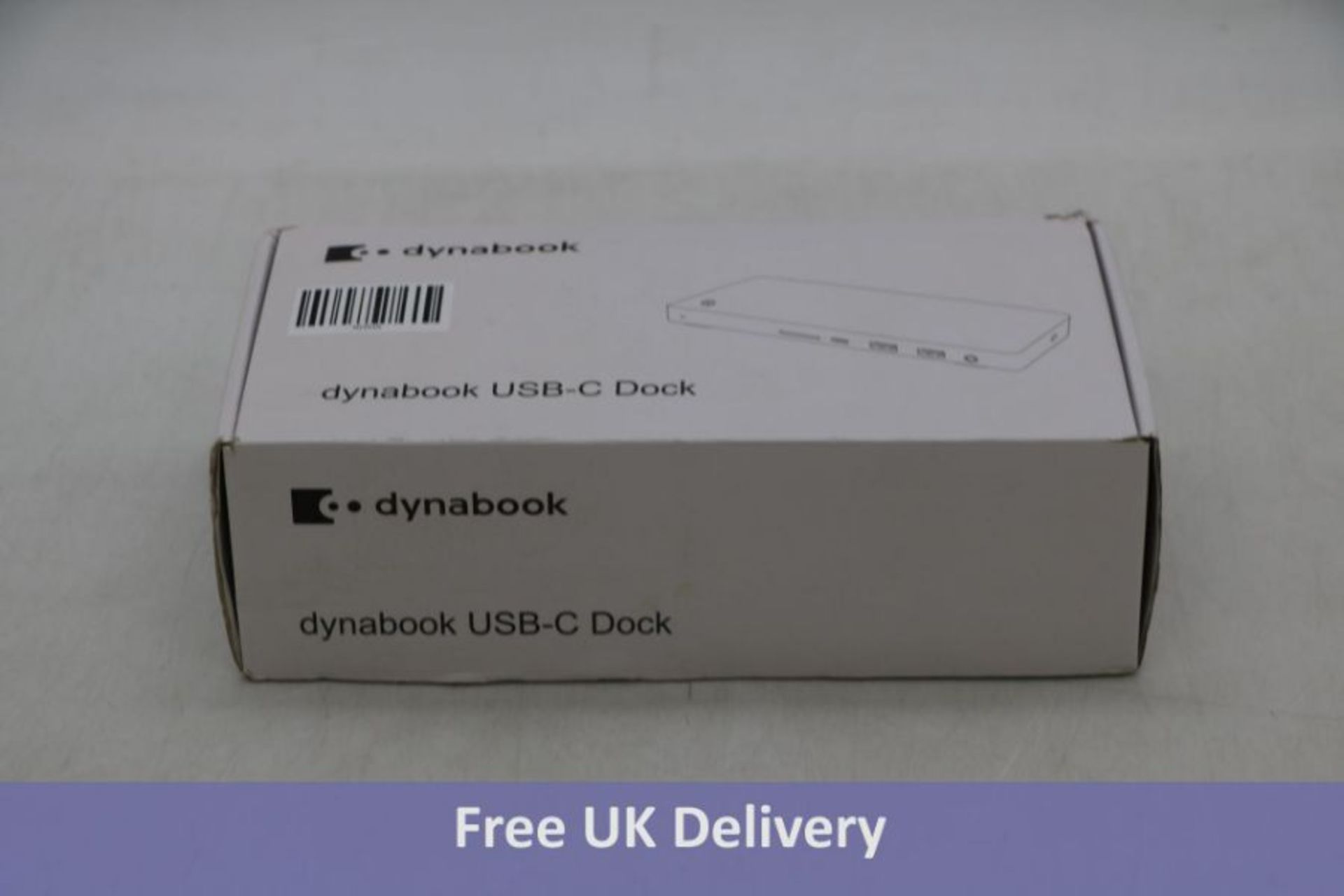 Dynabook PA5356E-1PRP USB-C Dock, Black. Box damaged