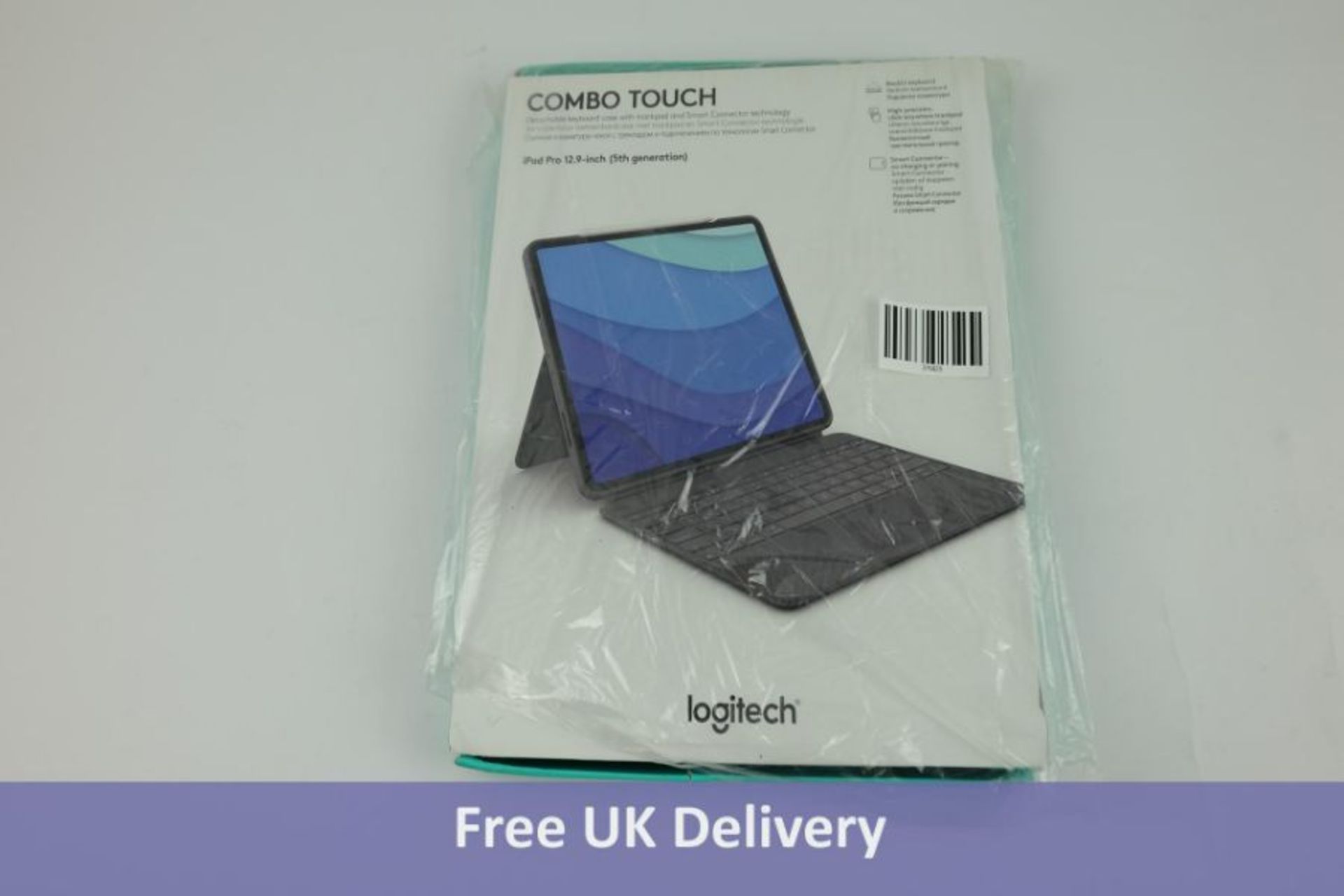 COMBO TOUCH Backlit keyboard case with trackpad for iPad Pro 12.9-inch 5th Generation.