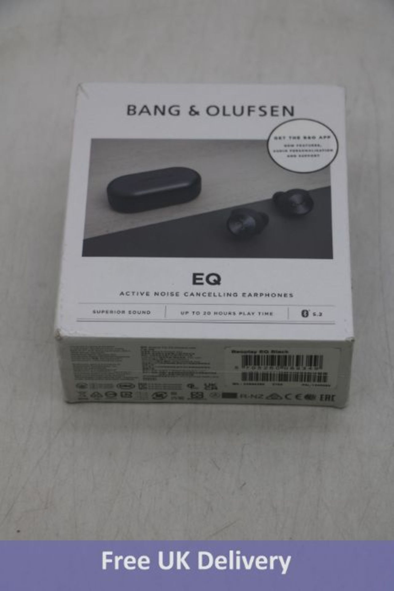 Bang And Olufsen EQ Active Noise Cancelling Wireless Earphones, Black