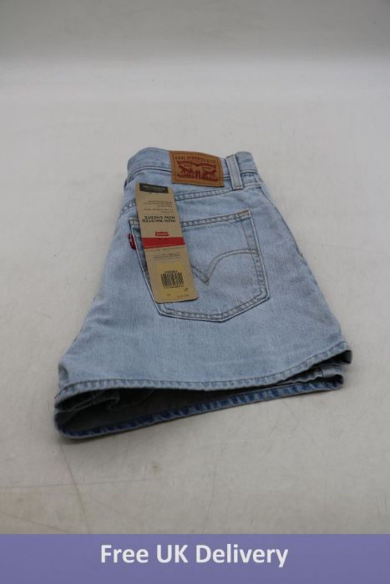 Two items of Levis Women's Clothing to include 1x High-Waisted Mom Shorts, Light Blue, Size 29 and 1