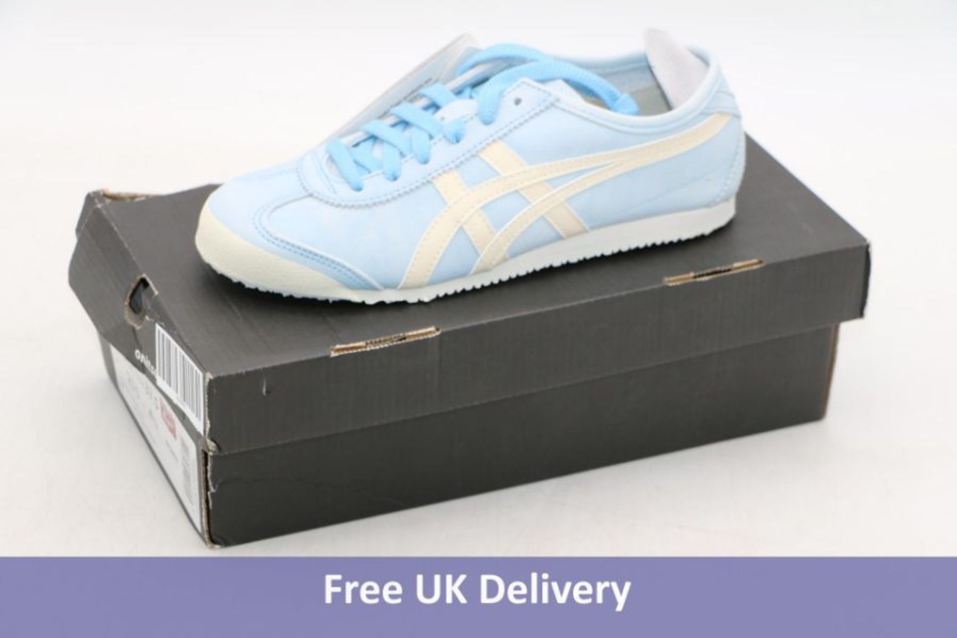 Onitsuka Tiger Women's Mexico 66 Trainers, Arctic Sky/Cream, UK 4.5. Box damaged