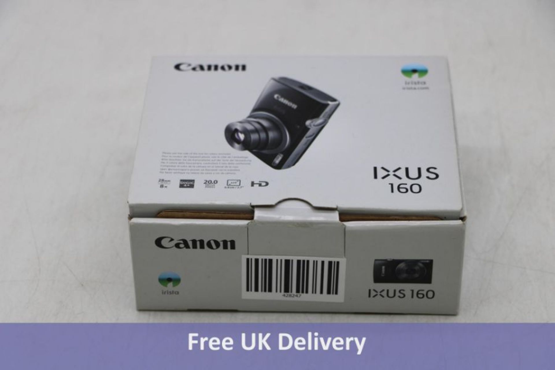 Canon IXUS 160 Point and Shoot Digital Camera, Black