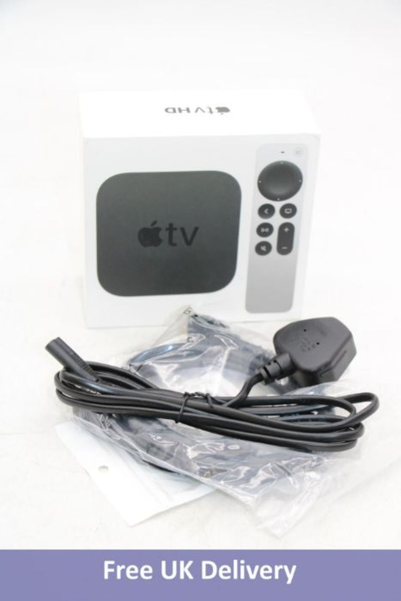 Apple TV HD 1080p 4th Generation Wifi Box, Black, 32GB. Not tested