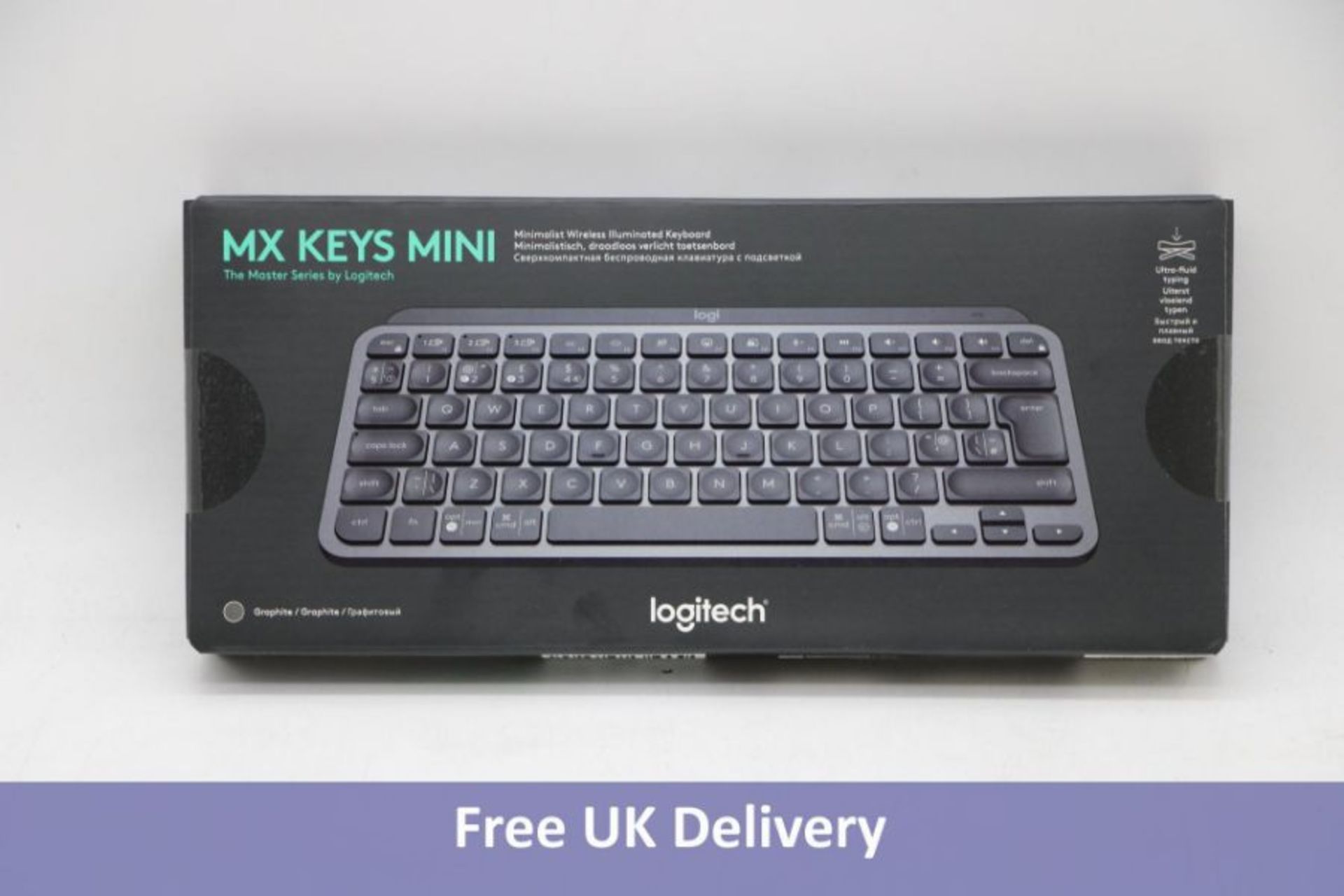 Logitech MX Keys Mini Wireless Keyboard, Graphite