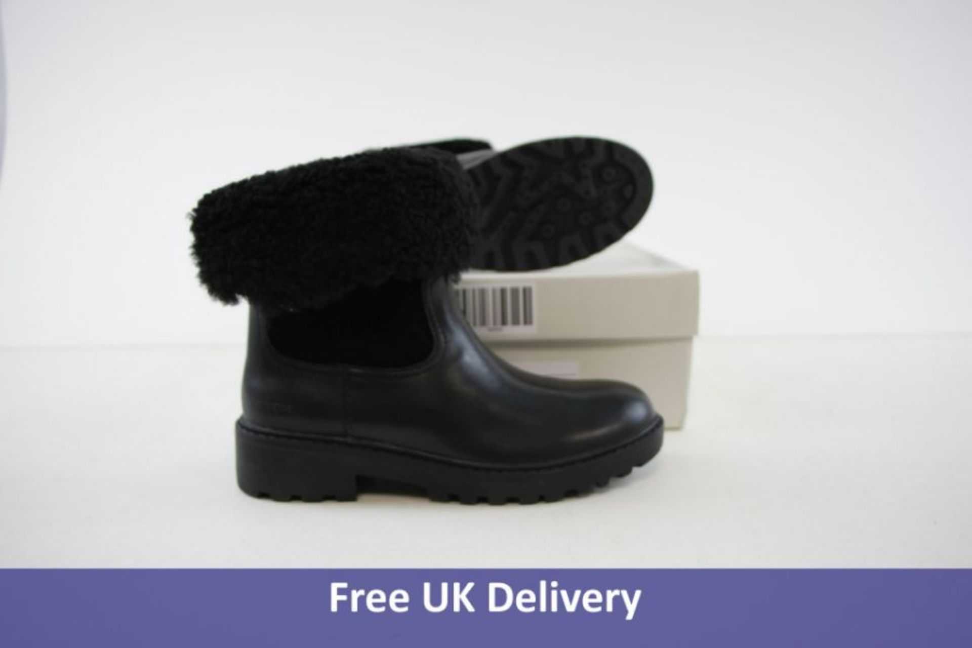 Geox Children's Boots, J Casey Girl J04AFC WPf, Black, UK 13