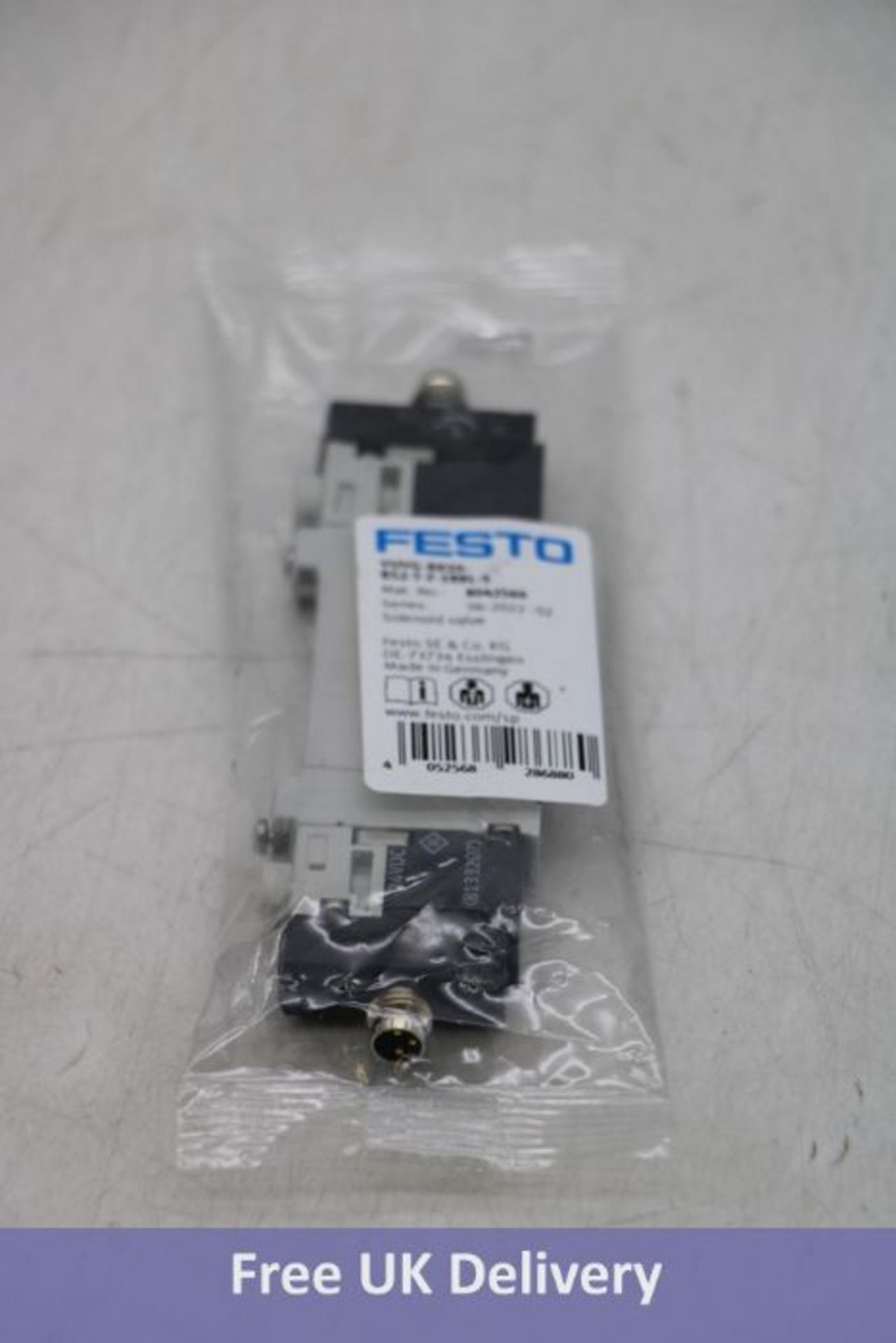 Festo Solenoid Valve, VUVG-BK10-B52-T-F-1R8L-S, Mat No 8042560