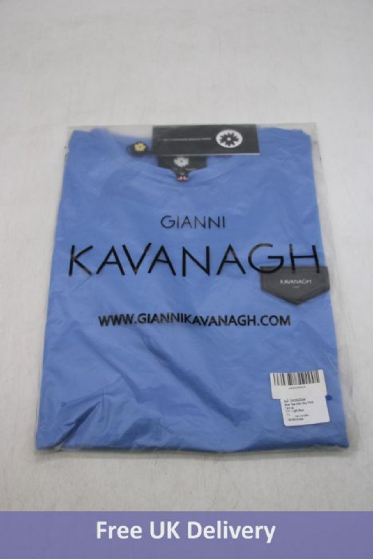 Two Gianni Kavanagh Men's Sky Print Tees, Light Blue, Medium