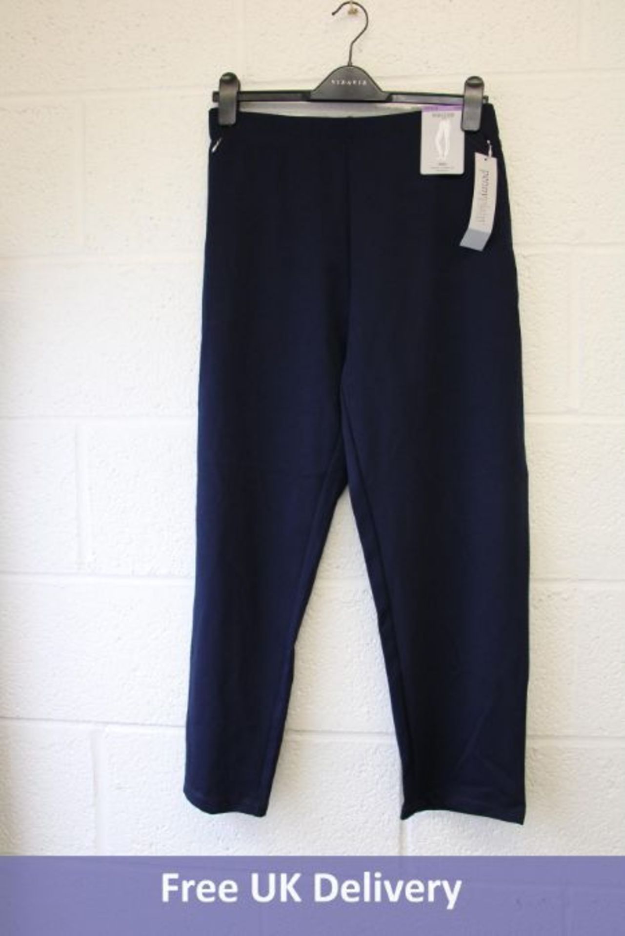Two Penny Plain Women's Pleated Jogger, Navy, Both Size 22/24