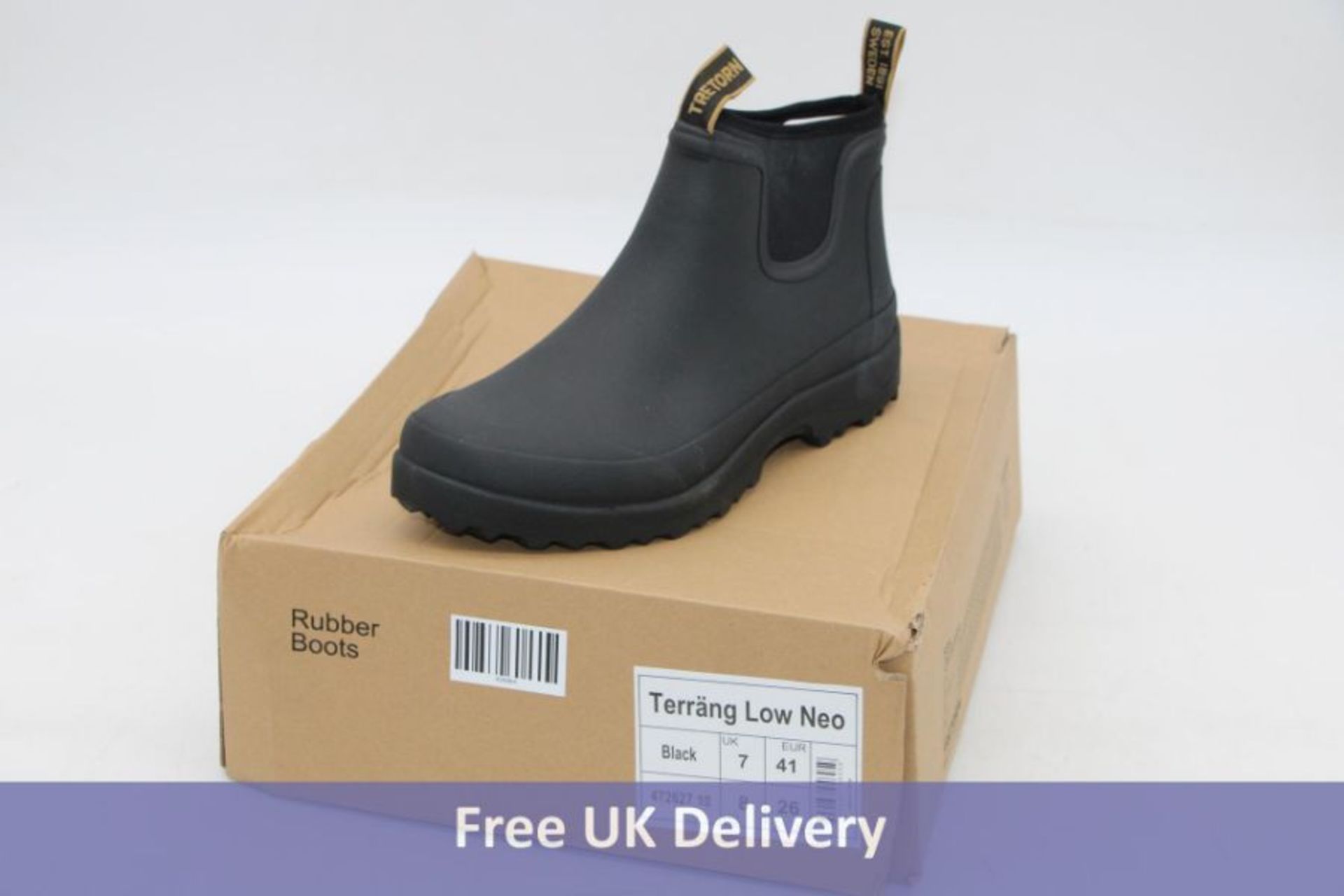 Treton Men's/Women's Terrang Rubber Low Neo Winter, Black, UK 7. Box damaged