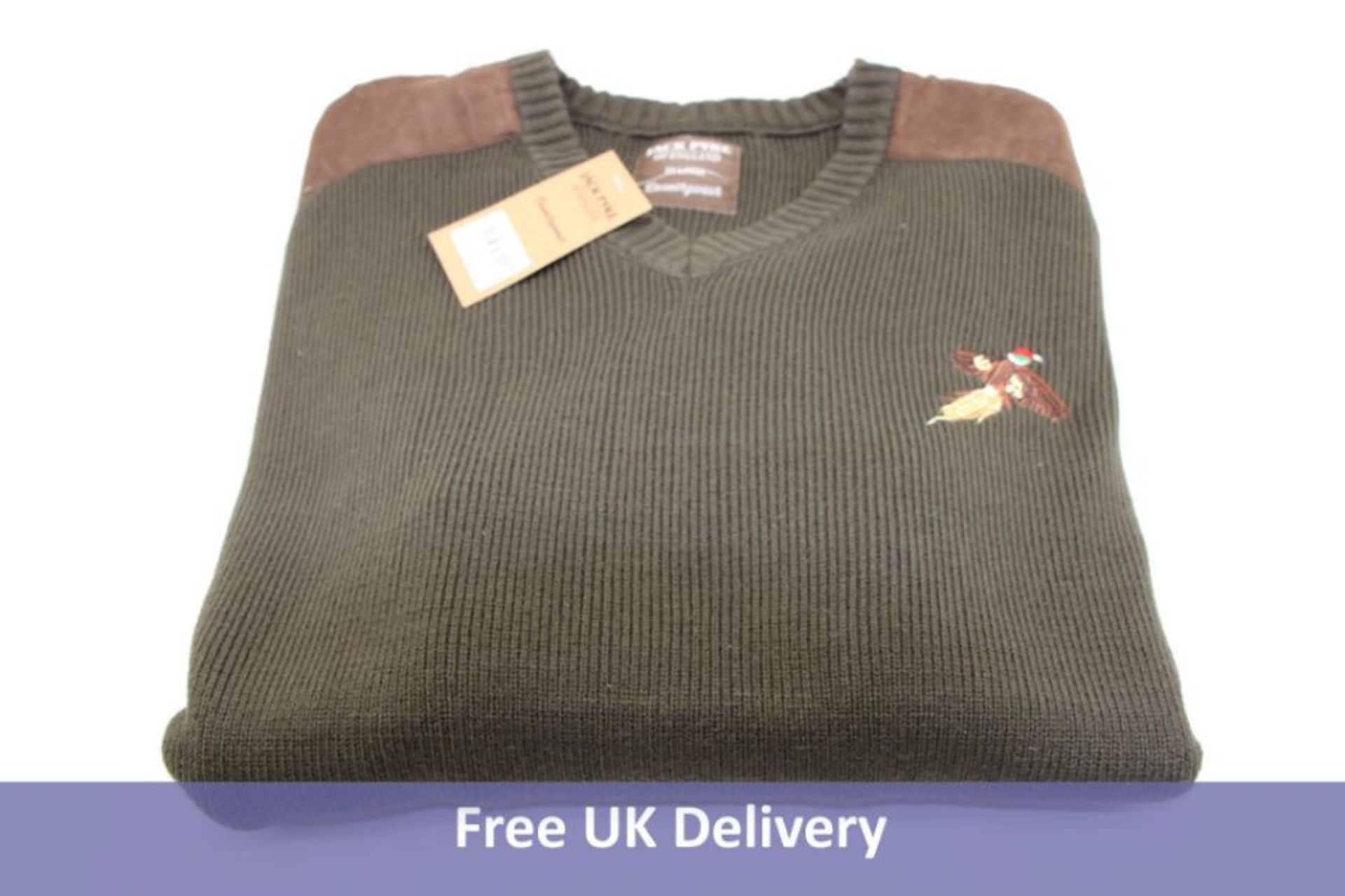 Jack Pyke Men's Shooters Pullover Jumper, Green, Size 2XL