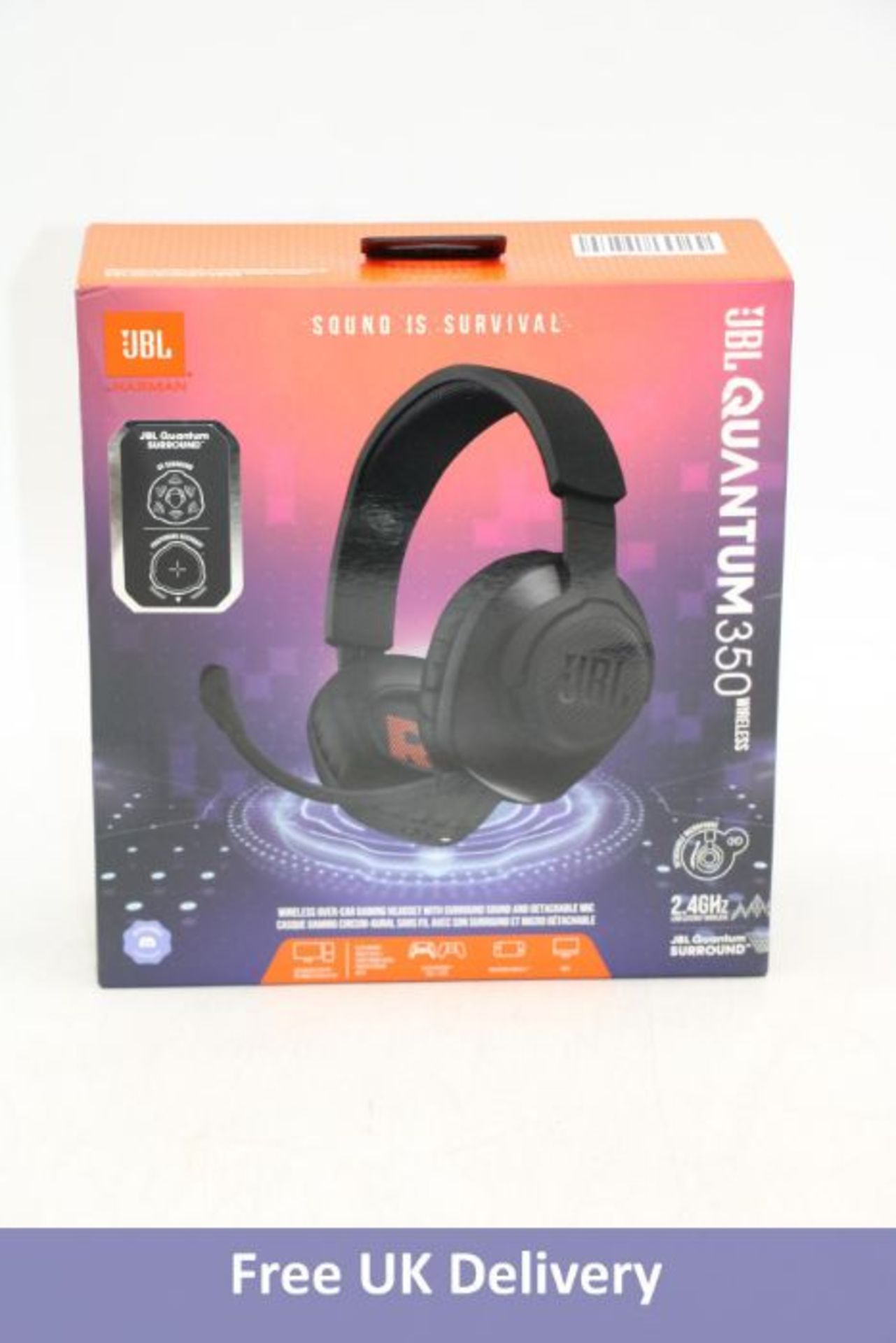 JBL Harman Quantum 350 Wireless Gaming Cordless Over-ear headset, Black