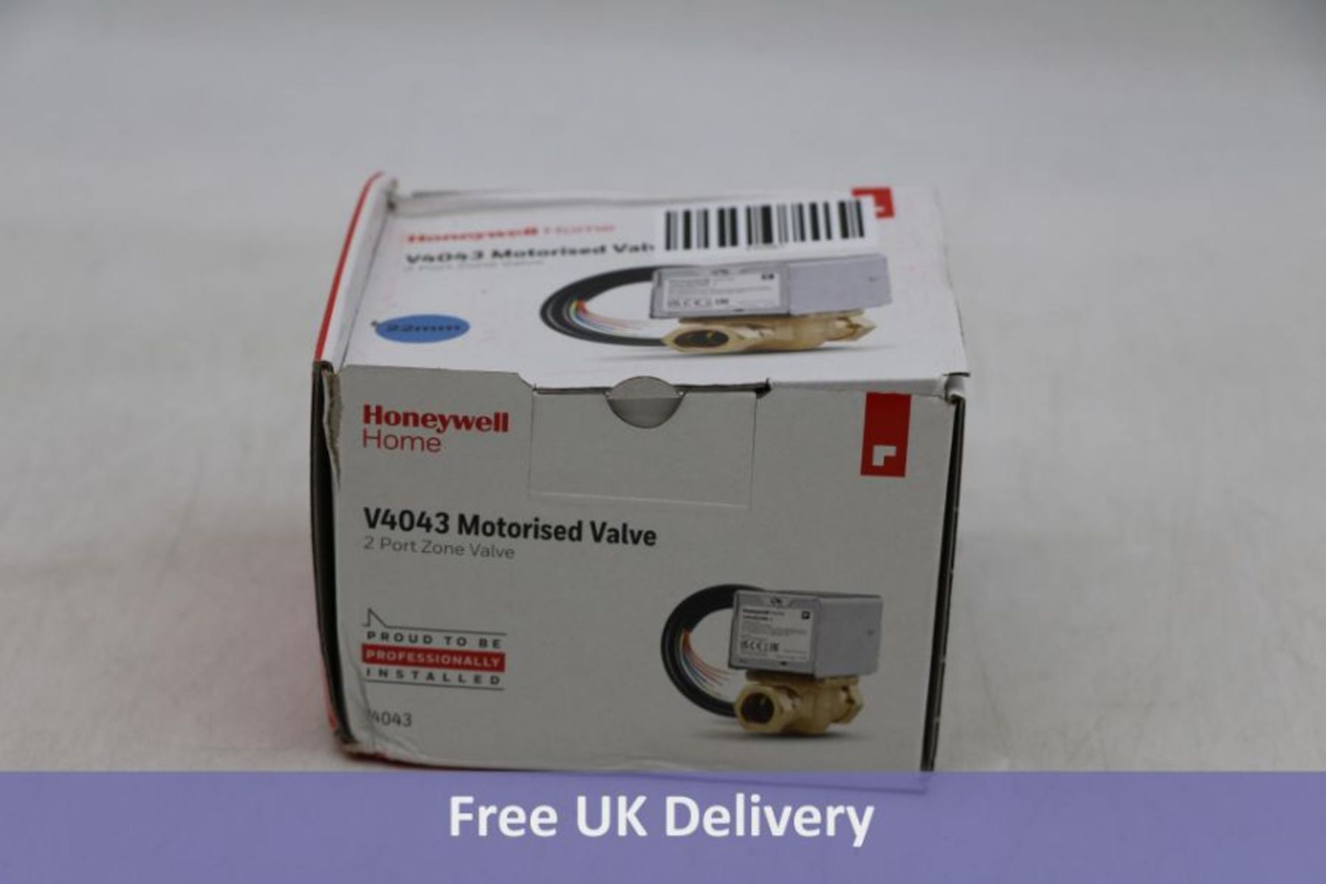 Honeywell V4043 2 Port Motorized Valve, 22mm. Box damaged