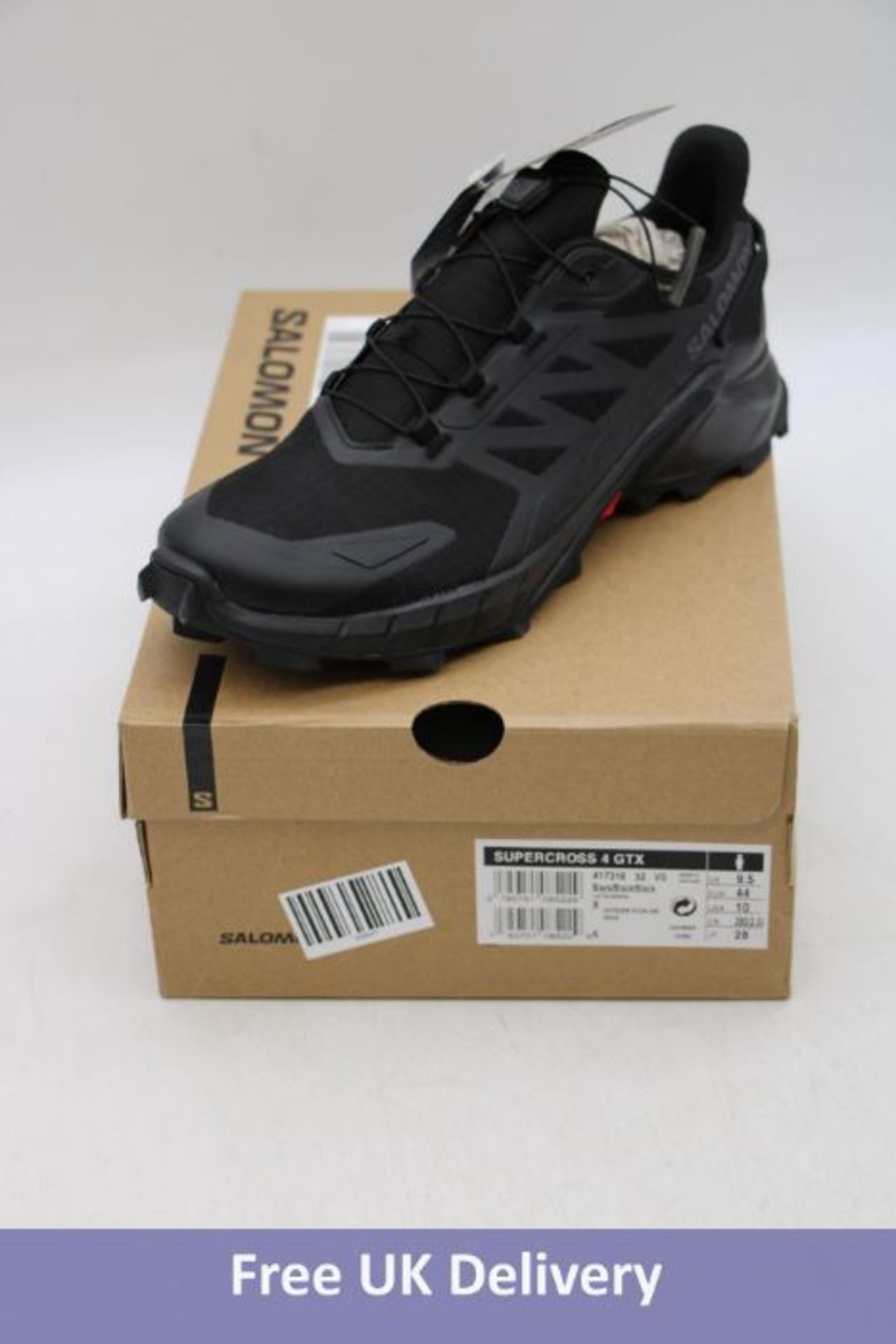 Salomon Men's Super Cross 4 GTX Running Shoes, Black, UK 9.5