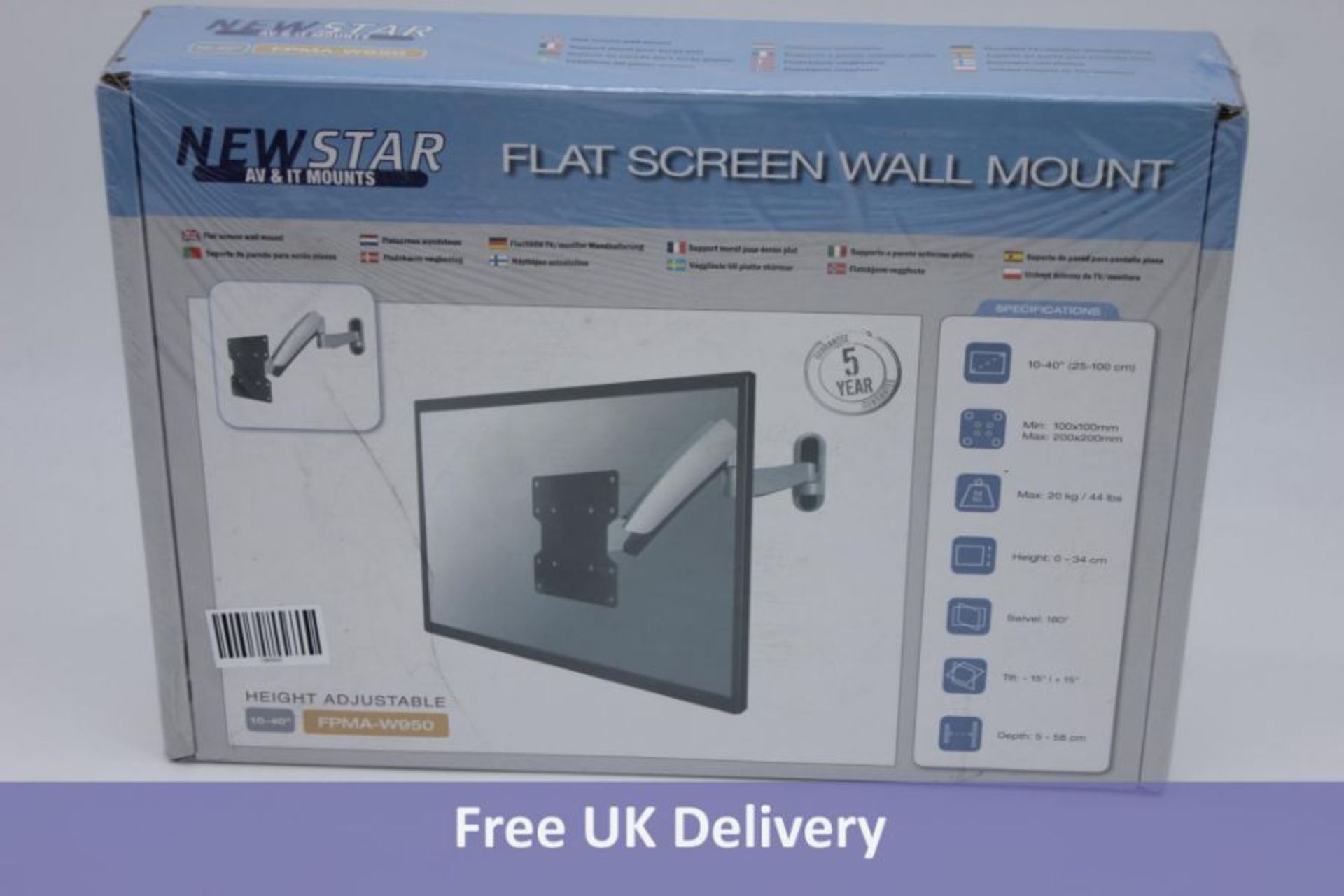 NewStar Flat Screen Wall Mount, FPMA-W950