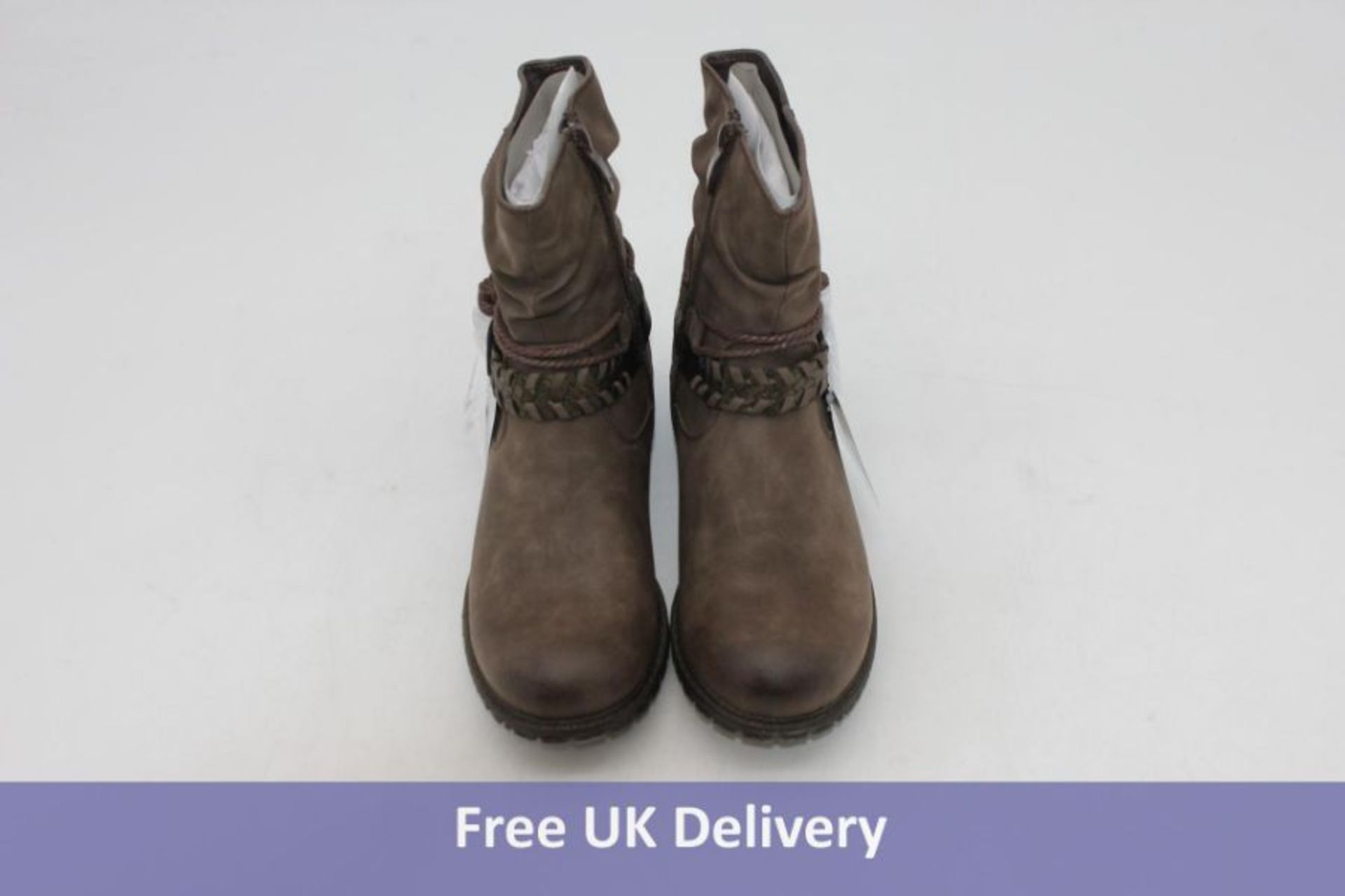 Pavers Women's Wool Boots, Brown, UK Size 6