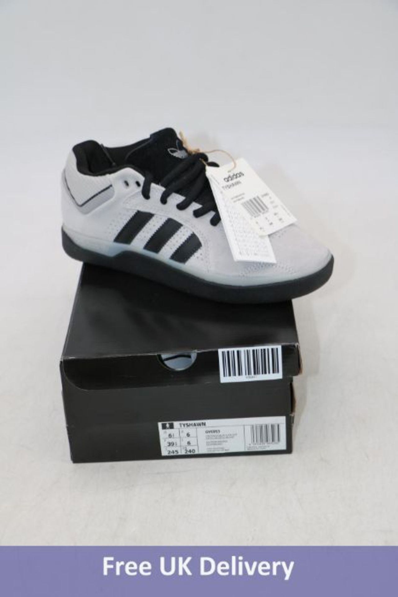 Adidas Tyshawn Trainers, Grey Two/Core Black/Silver Metallic, UK 9.5