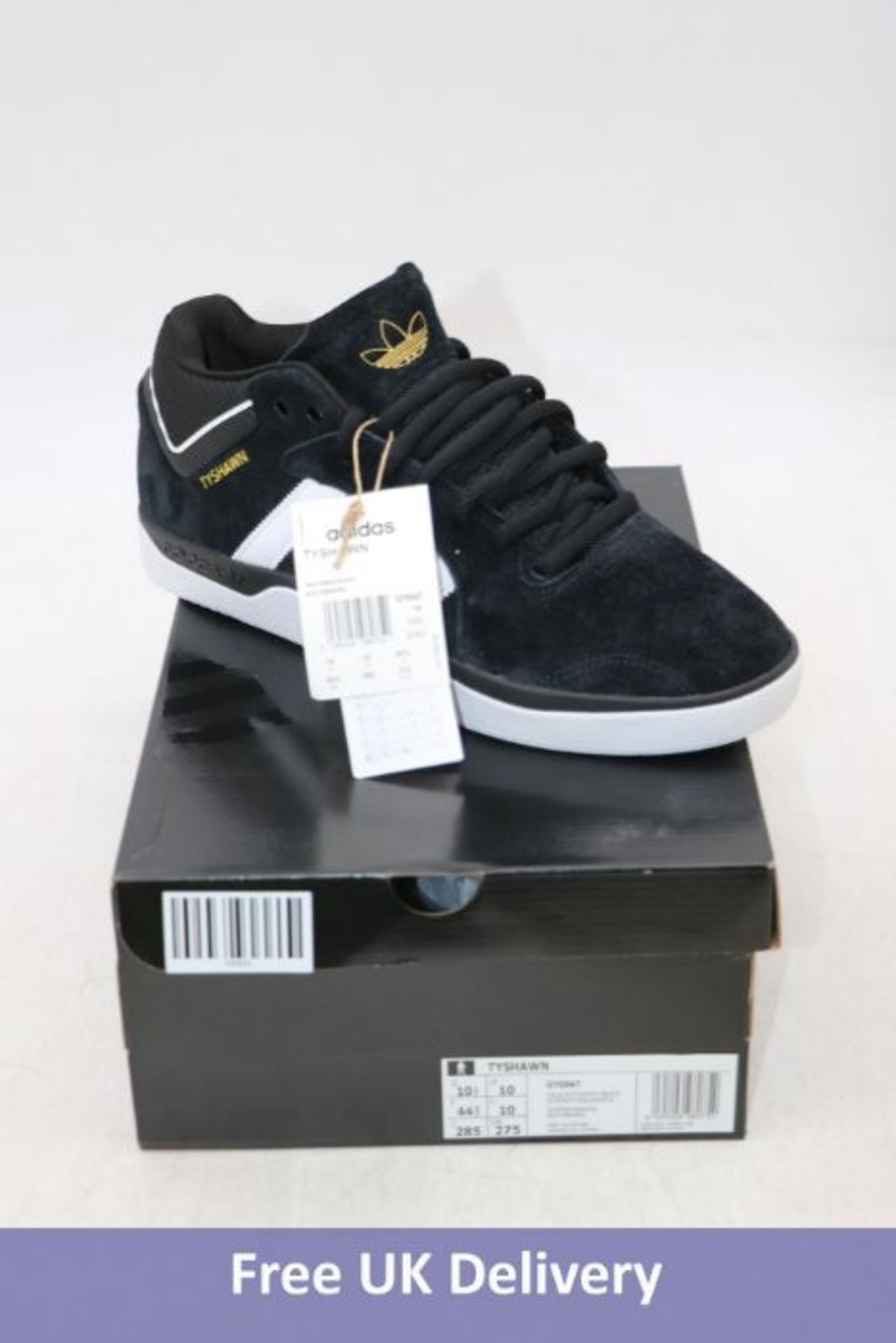 Adidas Tyshawn Trainers, Core Black/Cloud White, UK 9.5