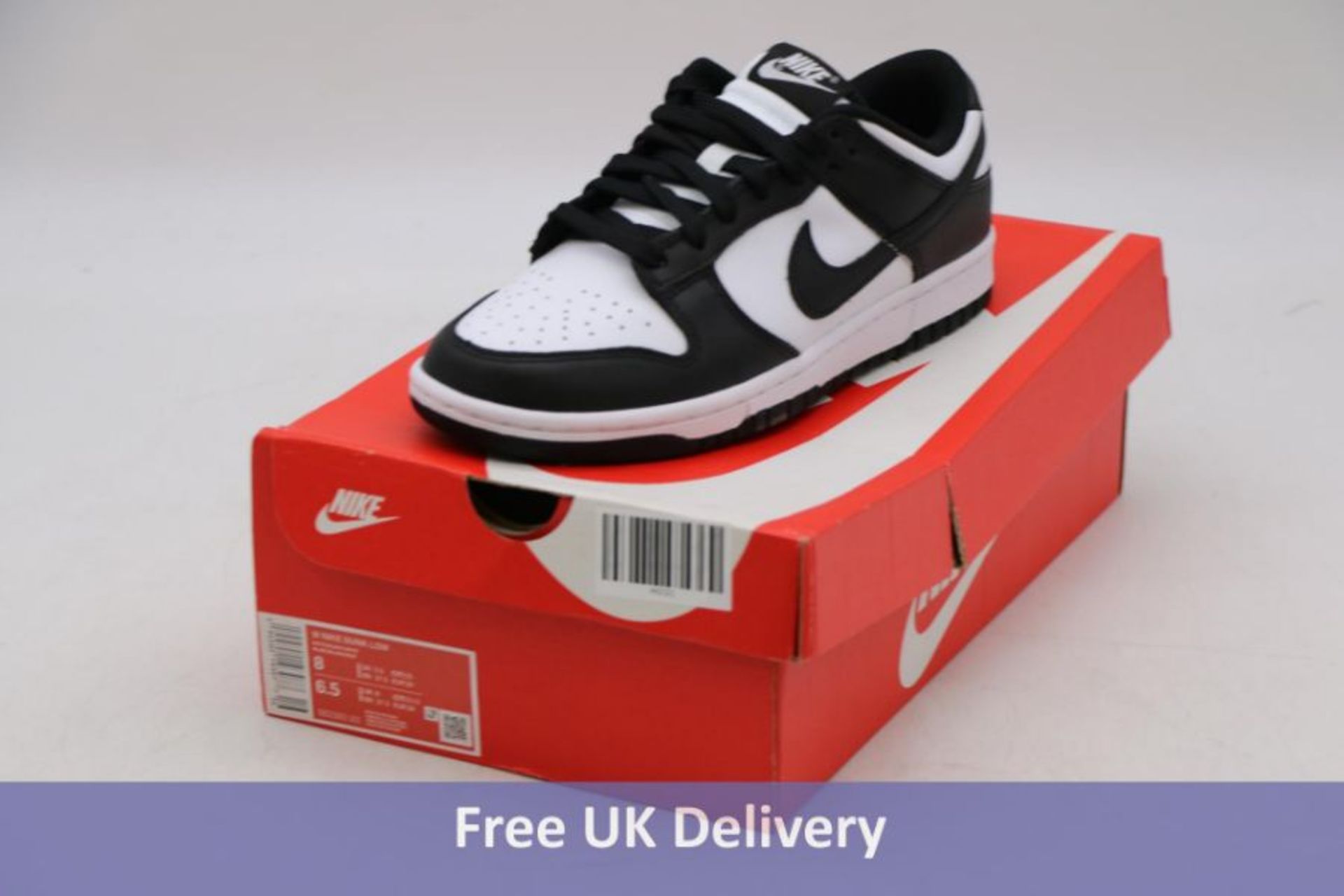 Nike Women's Dunk Low Trainers, White/Black, UK 5.5