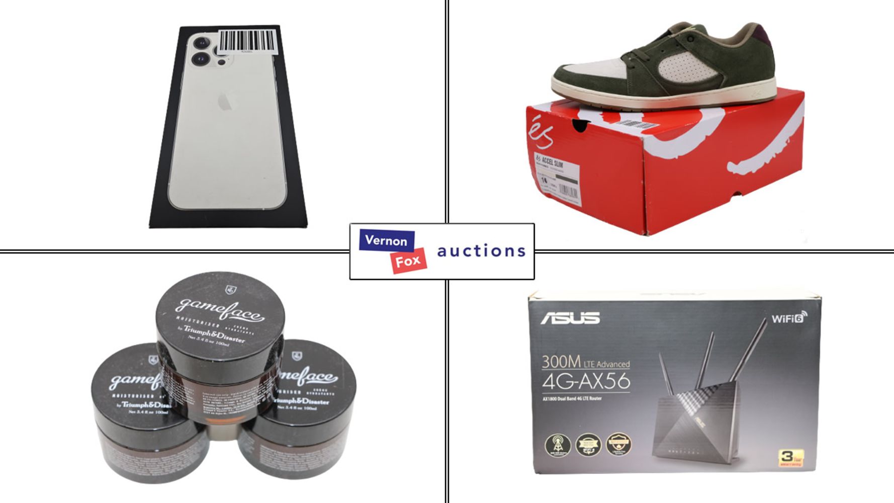 TIMED ONLINE AUCTION: Mobile Phones, Supplements, Clothing, Tools and a wide range of other Commercial Goods, with FREE UK DELIVERY!