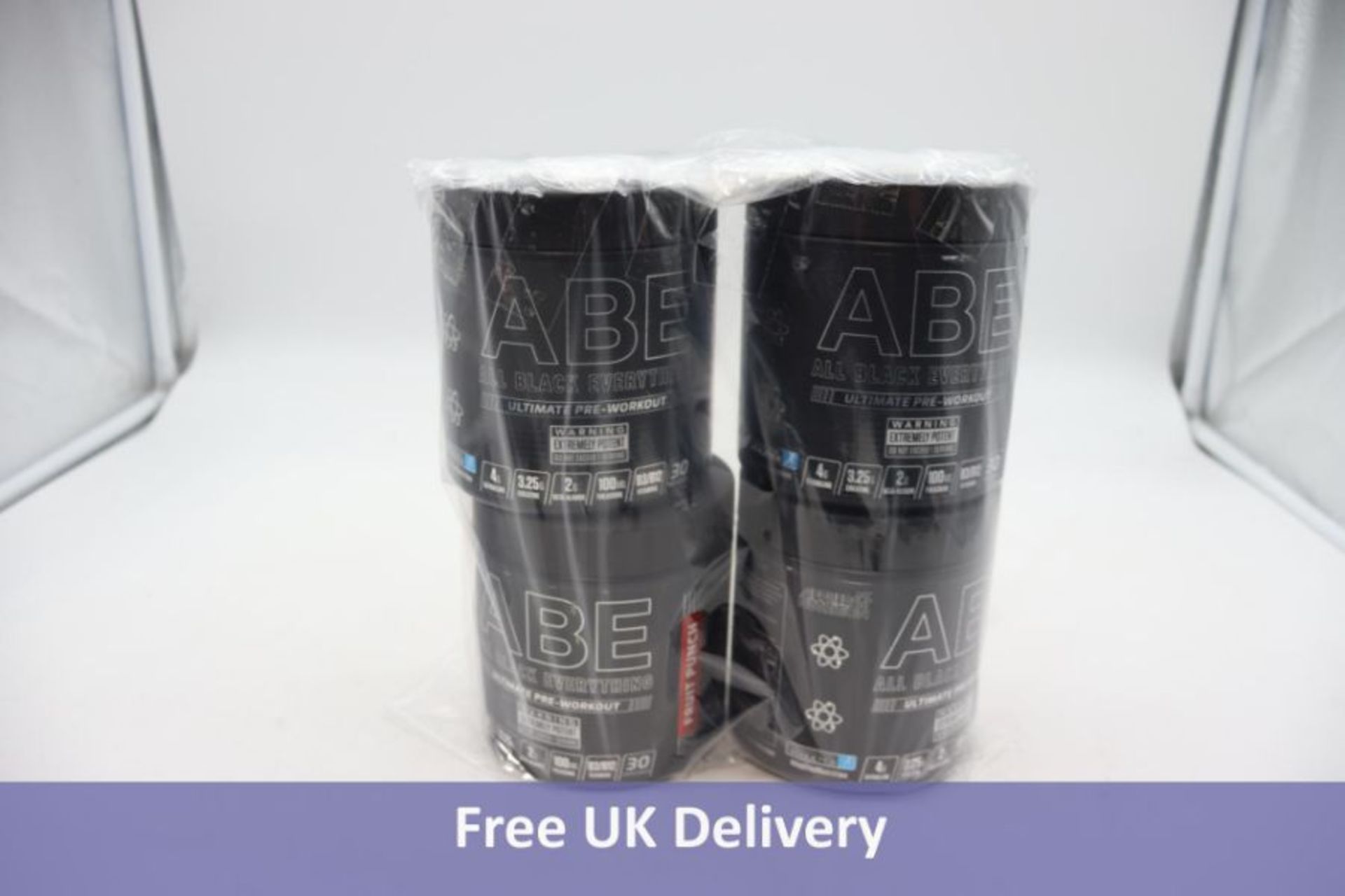 Four Applied Nutrition ABE Pre-Workout All-Black-Everything, 30 Servings, Fruit Punch
