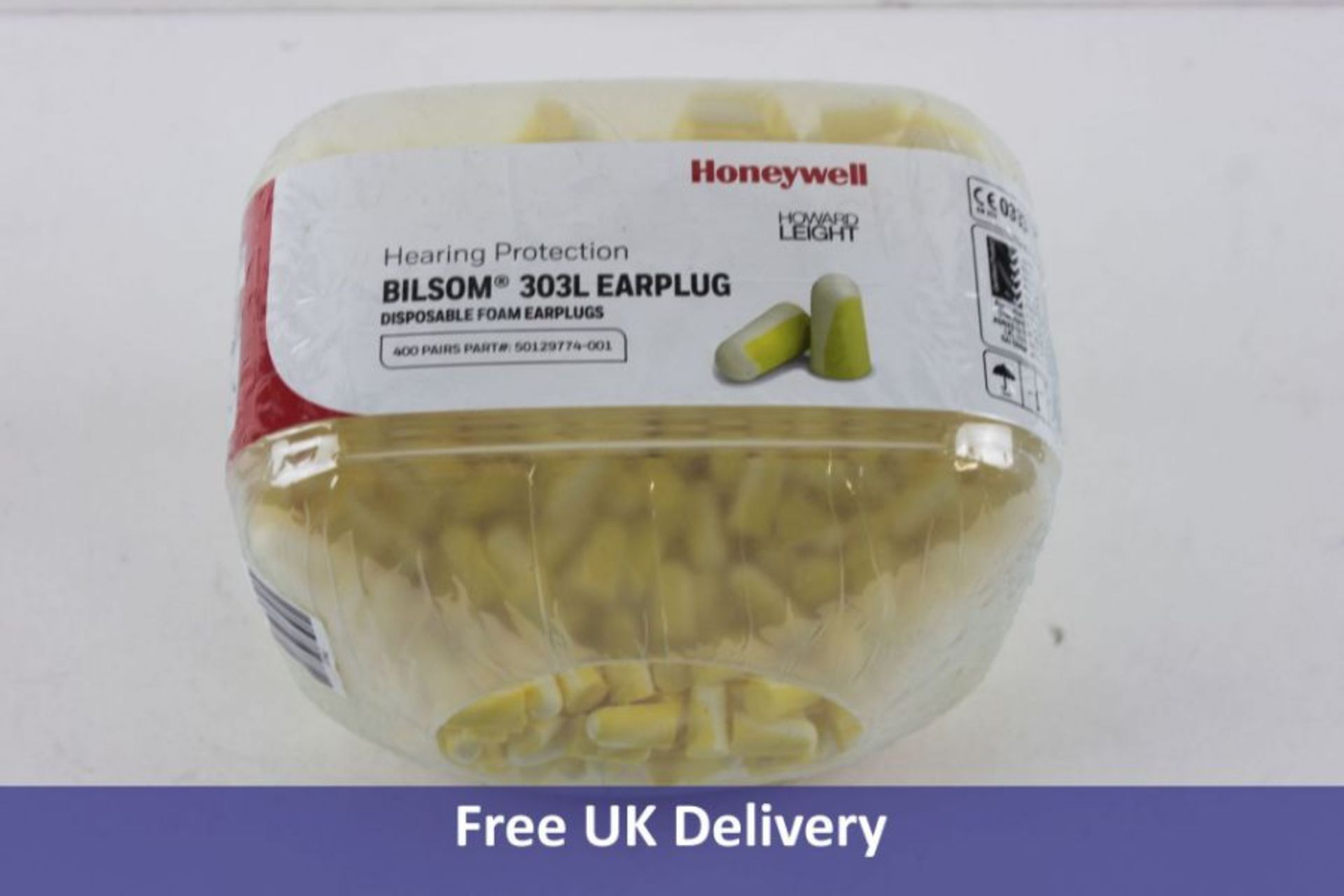 Four Hundred Pairs Of Honeywell Hearing Protection Bilsom 303L Ear plugs