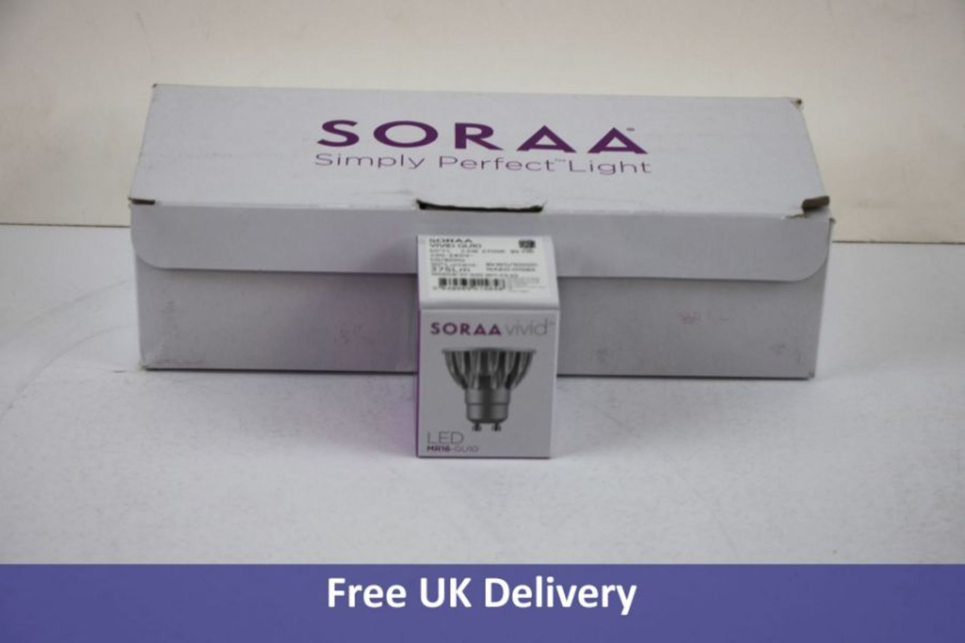 Ten Soraa Vivid MR16 7,5W 2700K 60º Light Bulbs