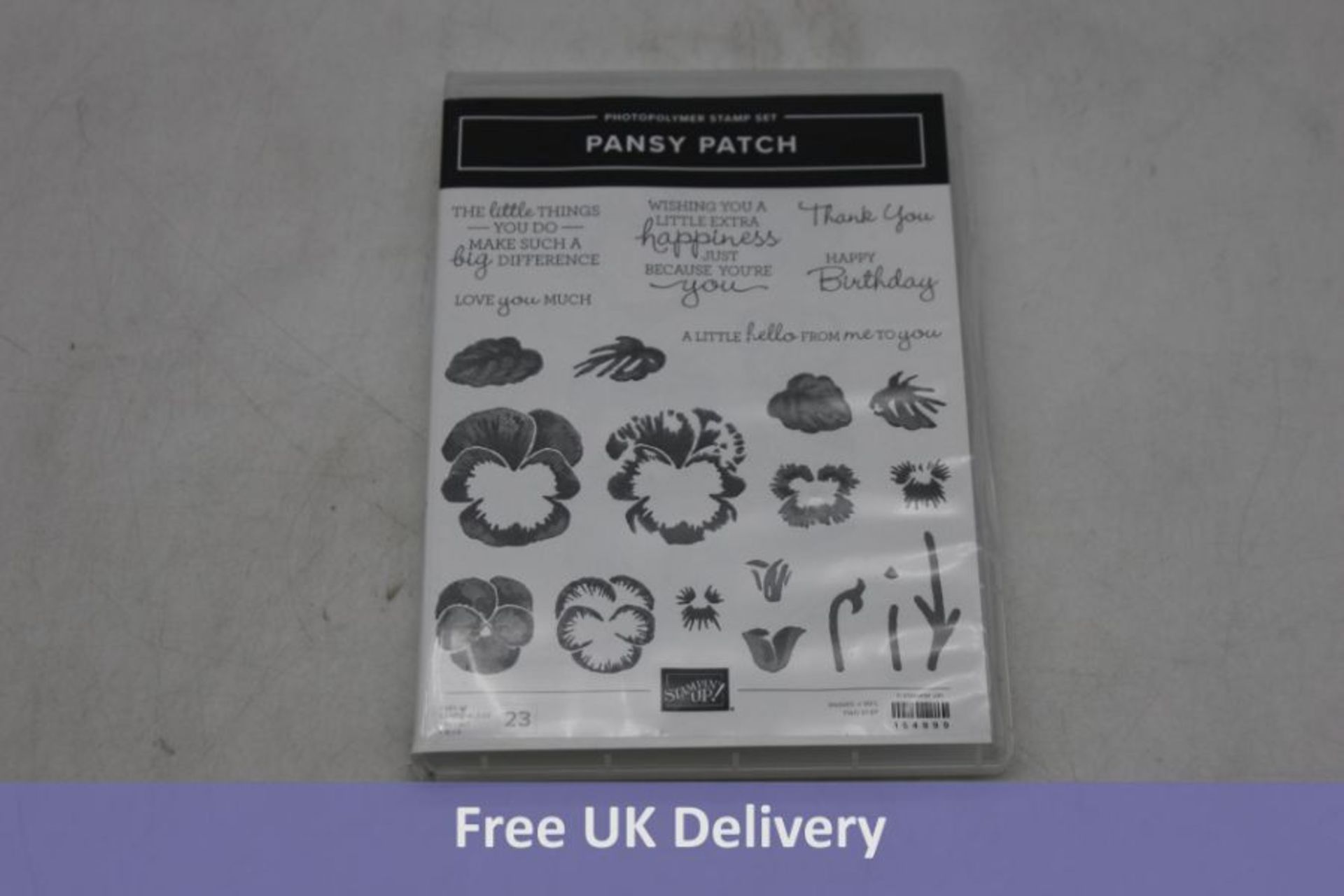 Pansy Patch Stamp and Cutting Dies Set For Card Making Scrapbooking Paper Crafts