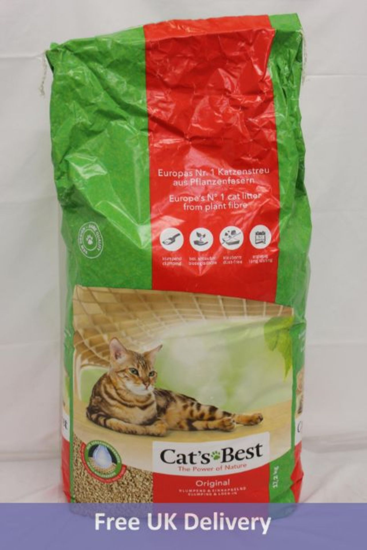Vadigran Cat's Best Cat Litter, Best Original, 17.2 kg