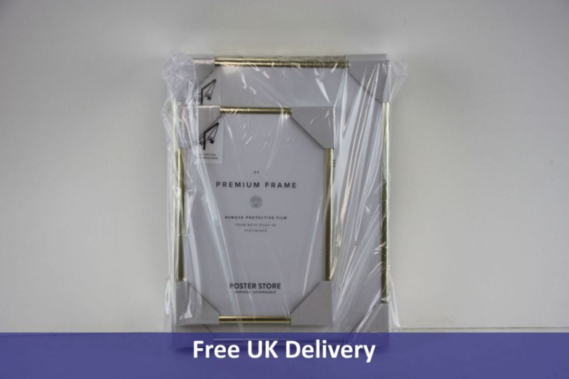 Four Items of Poster Store Products to Include 3x Picture Frame 30 x 40cm, Gold and 1 Picture Frame