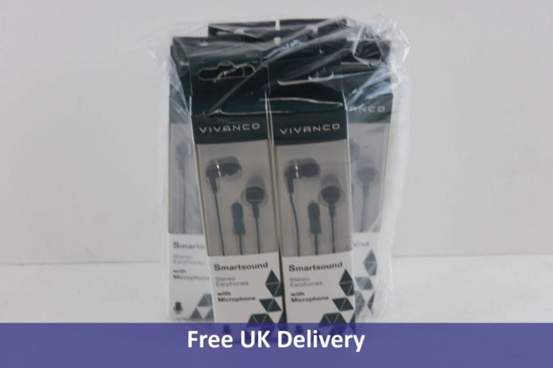 Ten Vivanco Smartsound Stereo Earphones with Microphone, Petrol Green