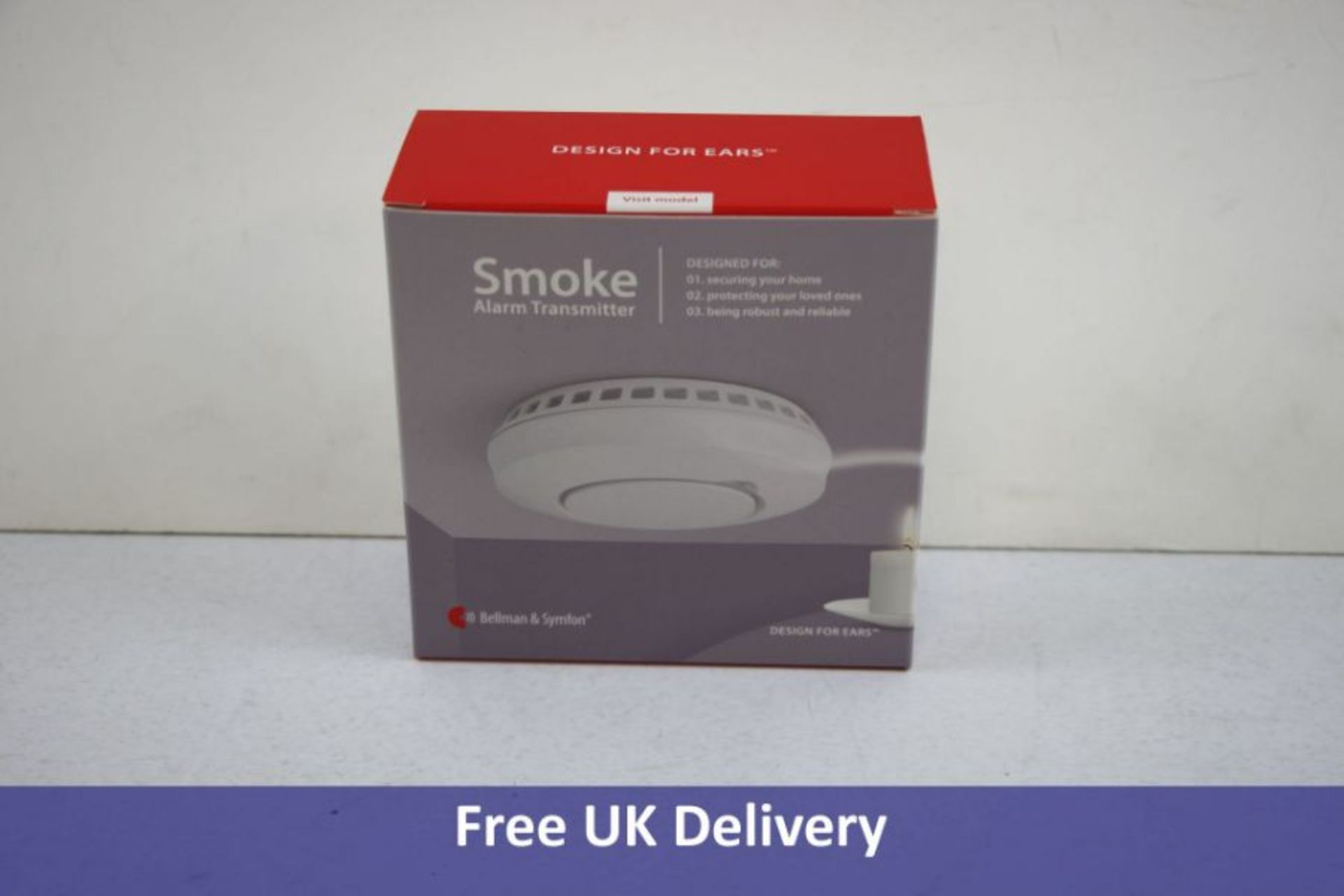 Bellman Symfon Wireless Smoke Detector Optical Thermal, White, BE1481 Visit868