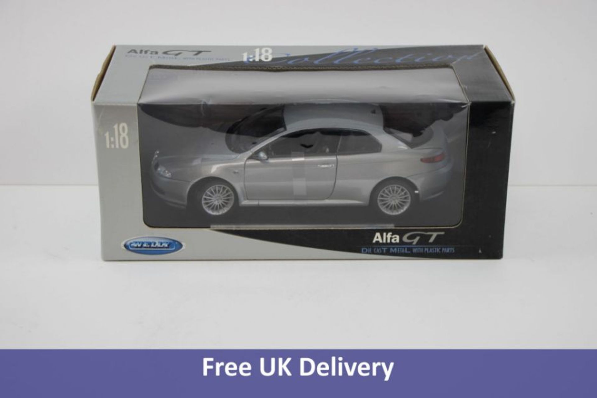 Welly Alfa Romeo GT 2003 Car Model, Scale 1.18 , Silver