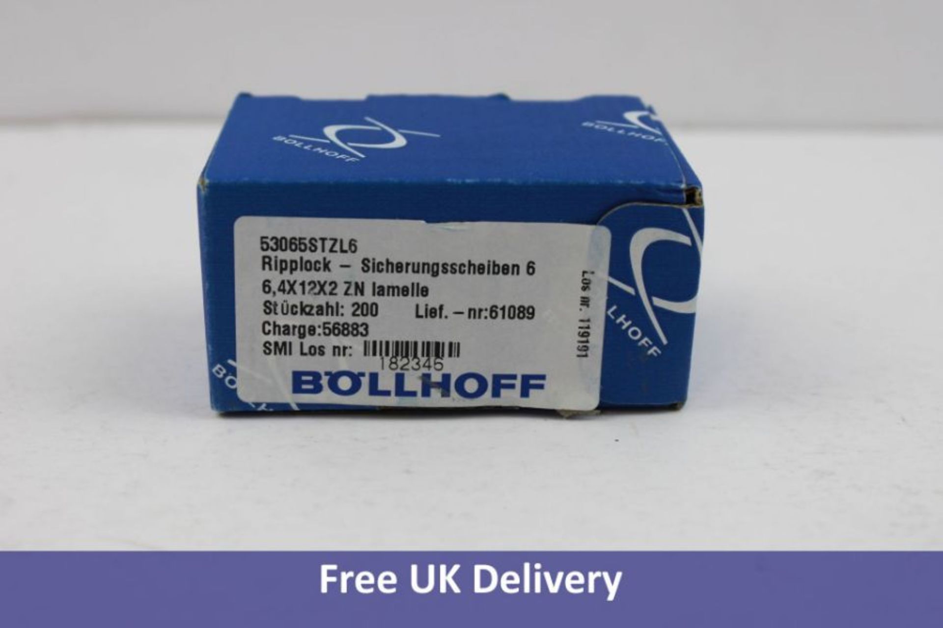 Two hundred Bollhoff RIPP LOCK® Self-locking Washers, Ribbed on Both Sides