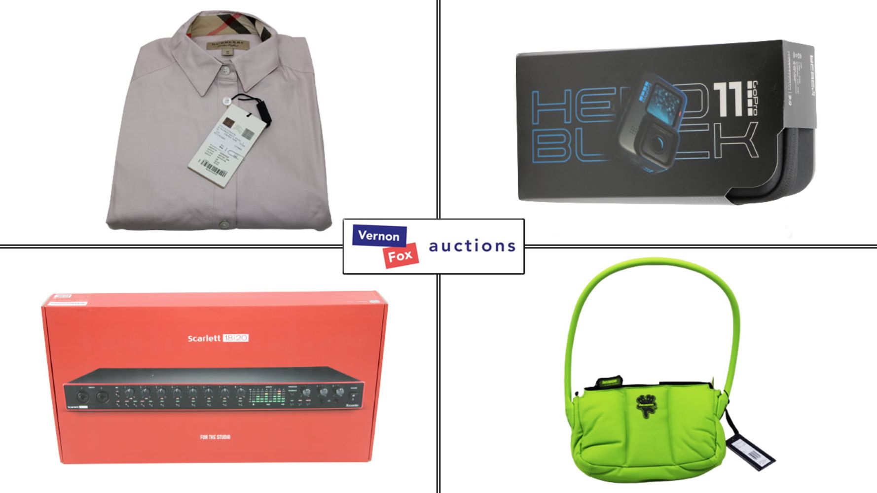 TIMED ONLINE AUCTION: Clothing, Tools, Bags, Sports Equipment, iPads and a variety of Commercial and Industrial Goods, with FREE UK DELIVERY!