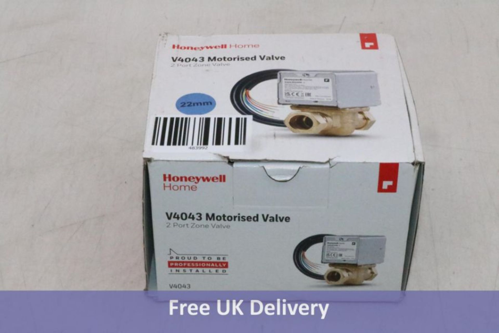 Honeywell V4043H 1056 2 Motorised Valve, 22MM