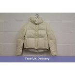Apparis Women's Jemma faux-leather puffer coat, White, Size S