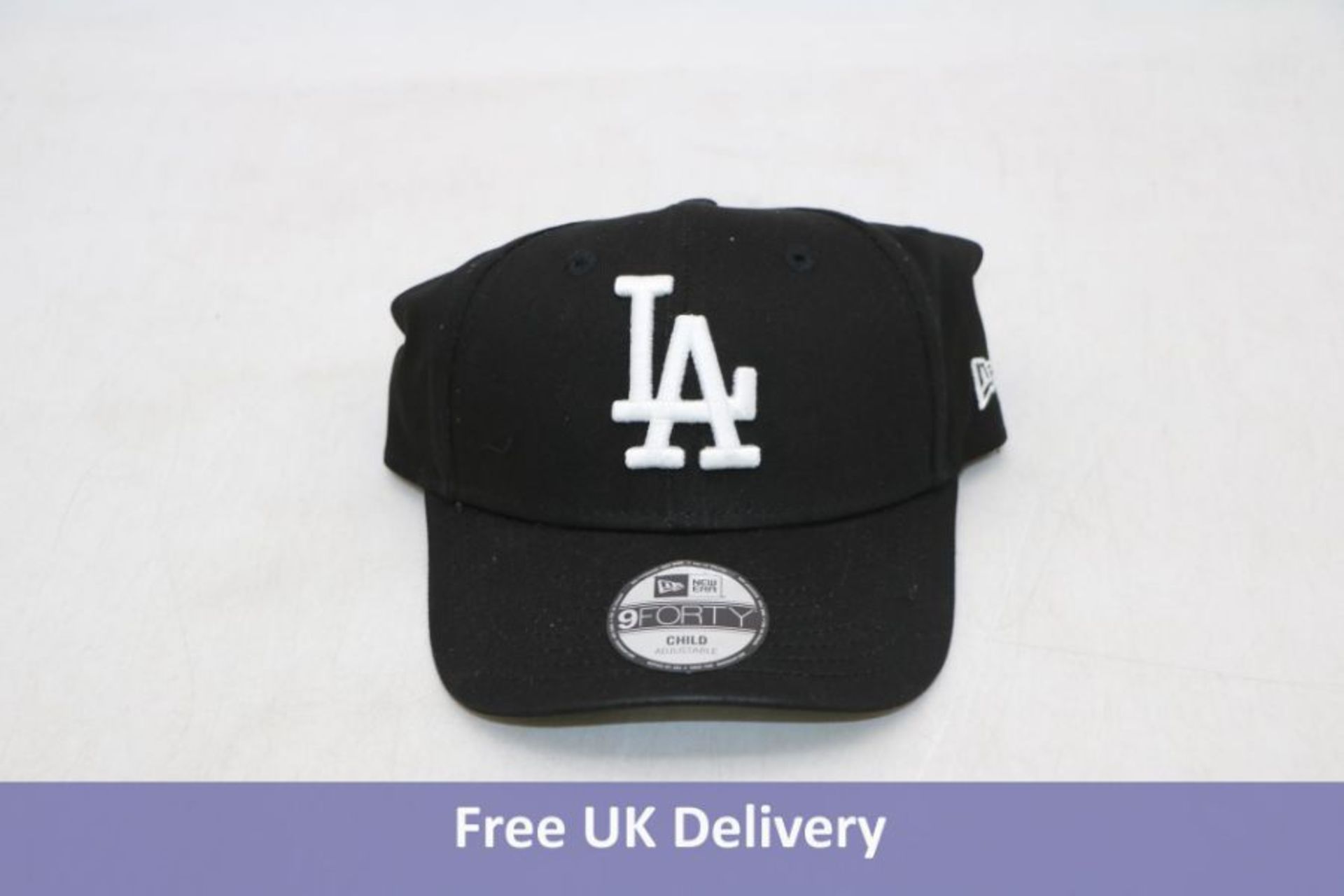 Nine New Era Kid's Los Angeles Dodgers 9Forty Snapback Caps, Black