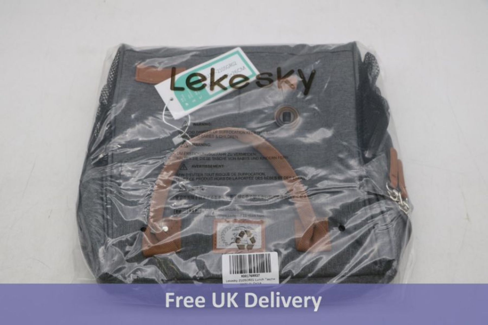 Ten Lekesky Insulated Lunch Bag, Grey