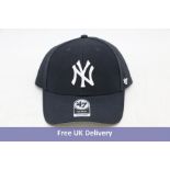Six New York Yankees 47 Brand MVP Adjustable Strap Cap, Navy, One Size